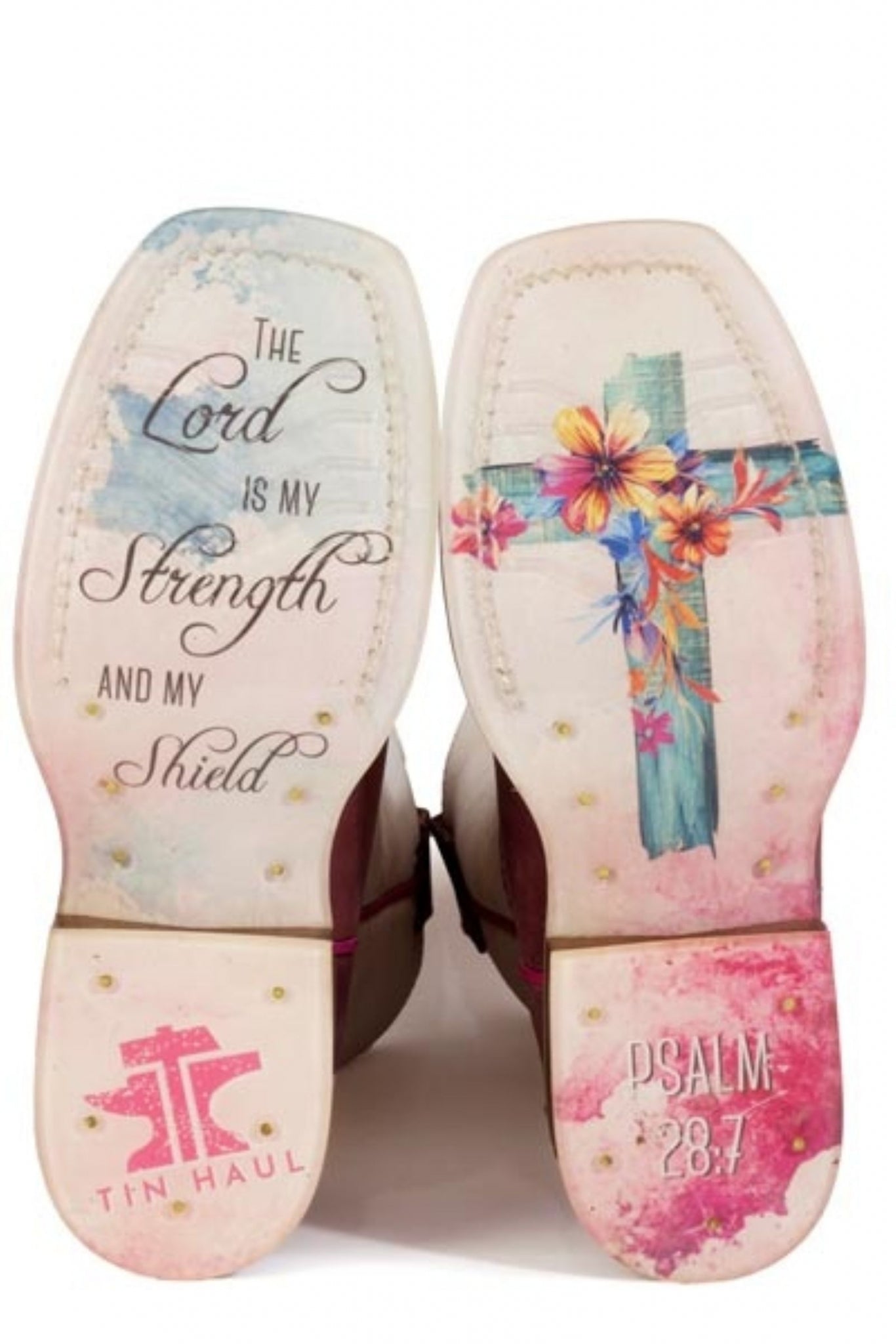 Tin Haul Big Kids Love Jesus Square Toe Bootss