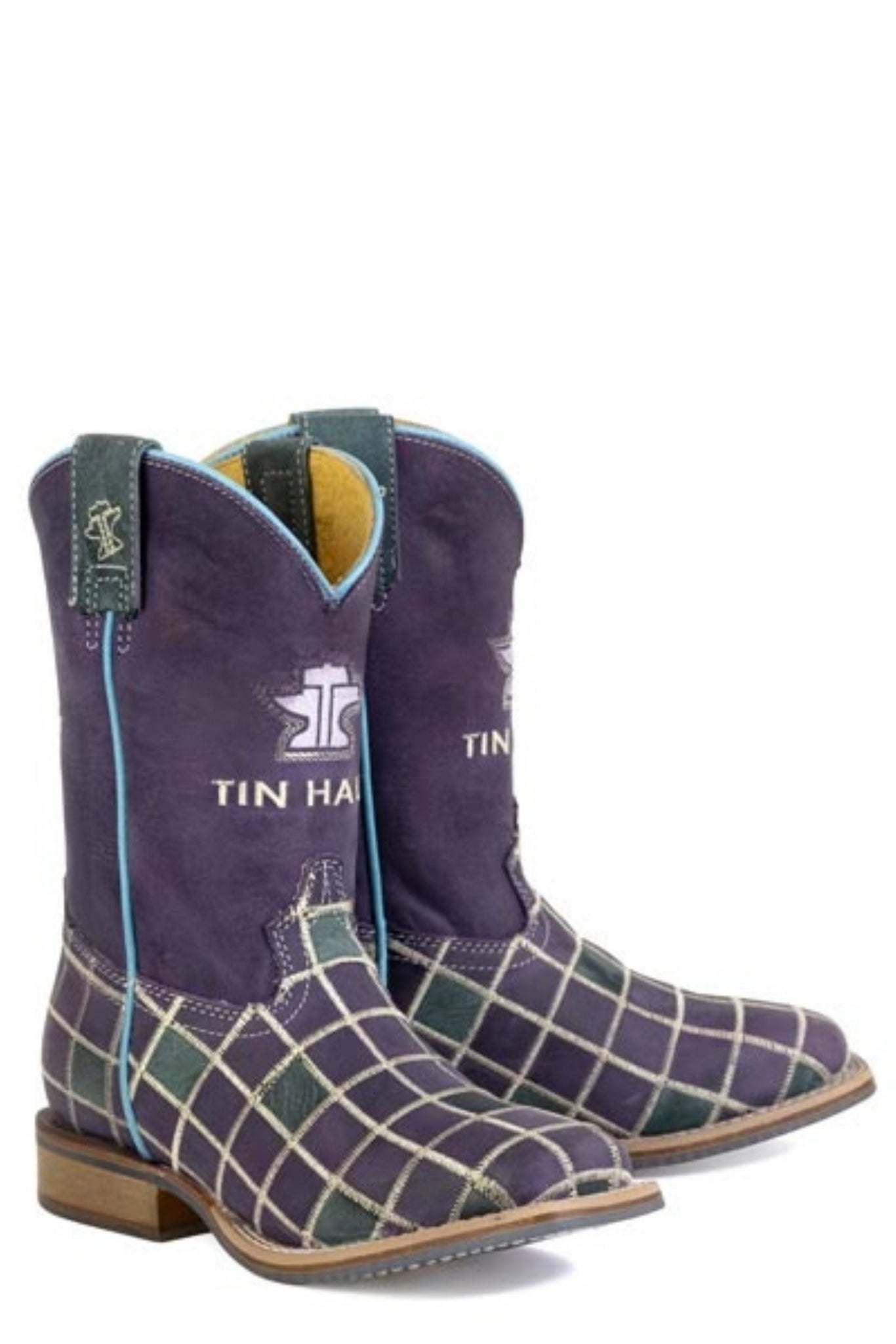 Tin Haul Big Kids Patches Square Toe Bootss