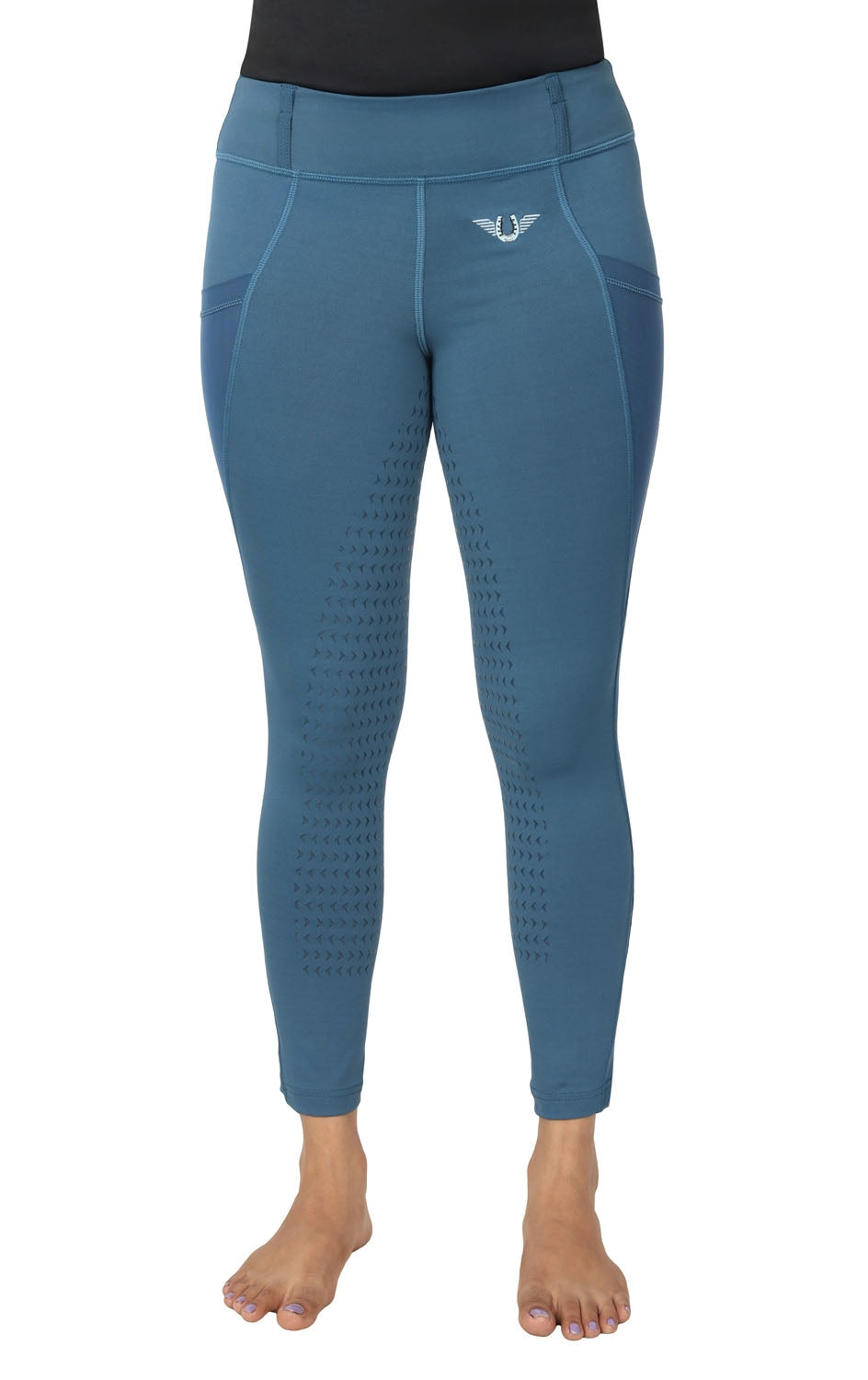 TuffRider Kids Minerva EquiCool Full Seat Tights With Phone Pocket and Loops