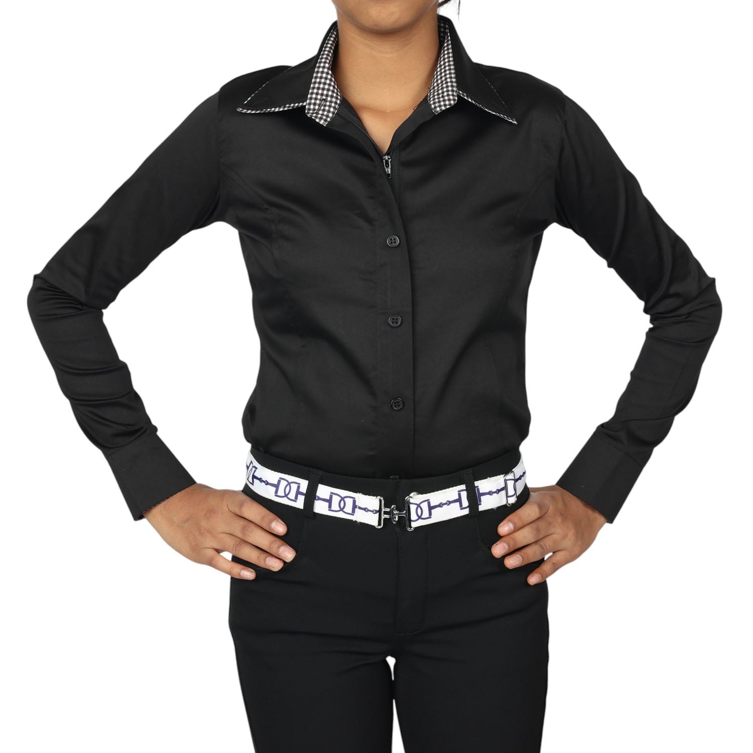 TuffRider Girls ADEY Double Collar Shirt