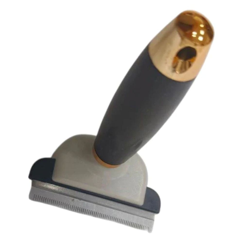 Tuffrider Metal Blade Moulting Comb with Soft Gel Grip