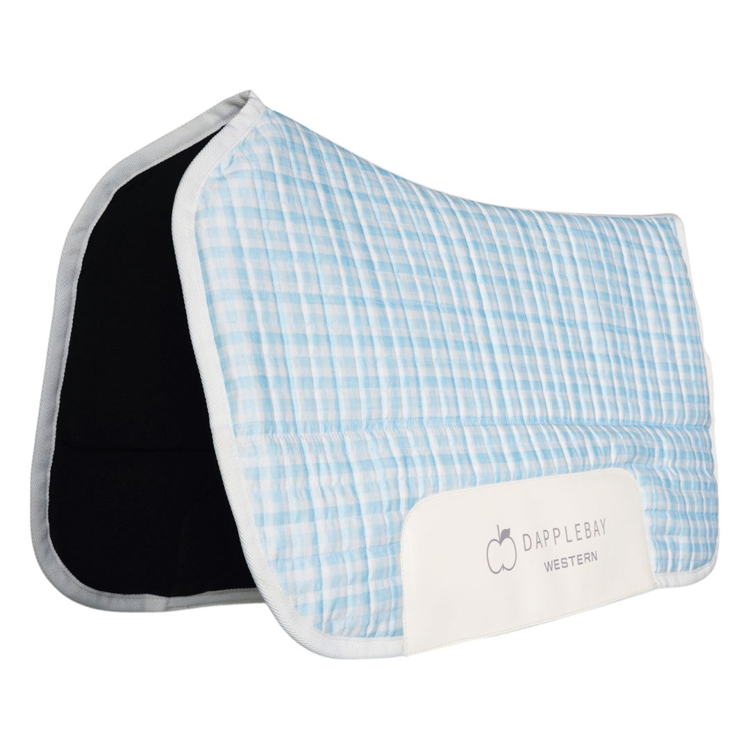 Dapplebay Gingham Western Saddle Pad