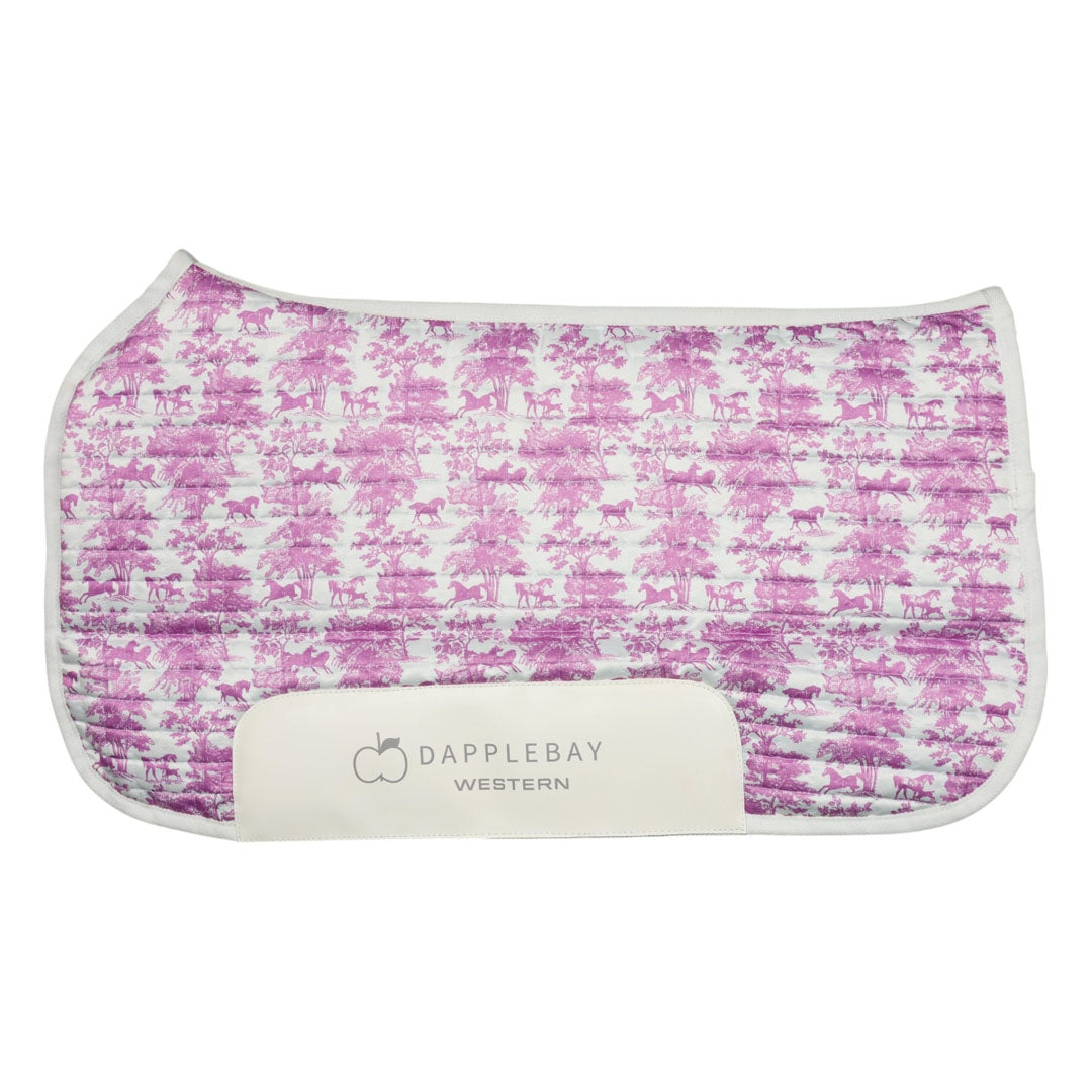 Dapplebay Equestrian Toile Western Saddle Pad