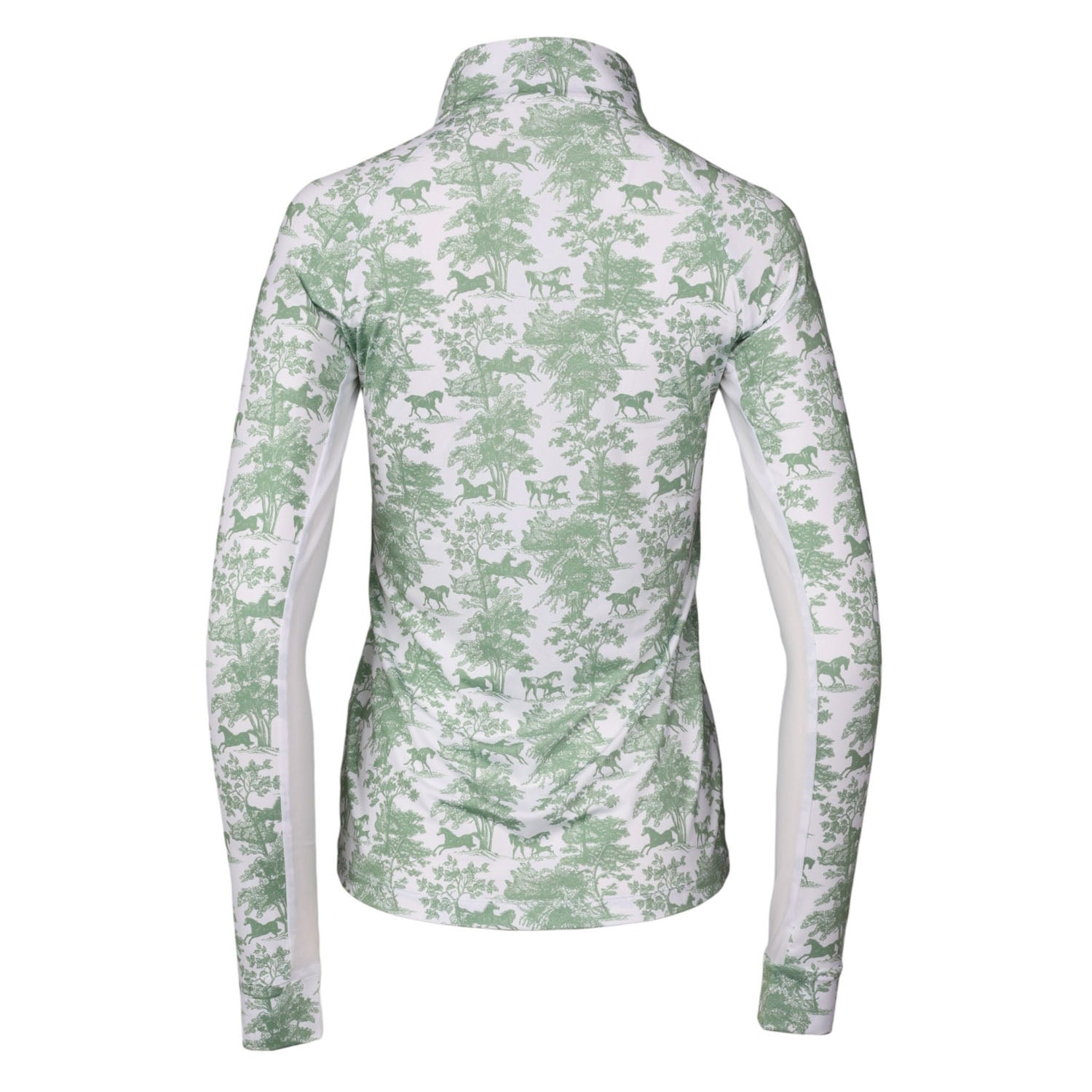 Dapplebay Ladies Equestrian Toile 1/4 Zip Long Sleeve Light Riding Top