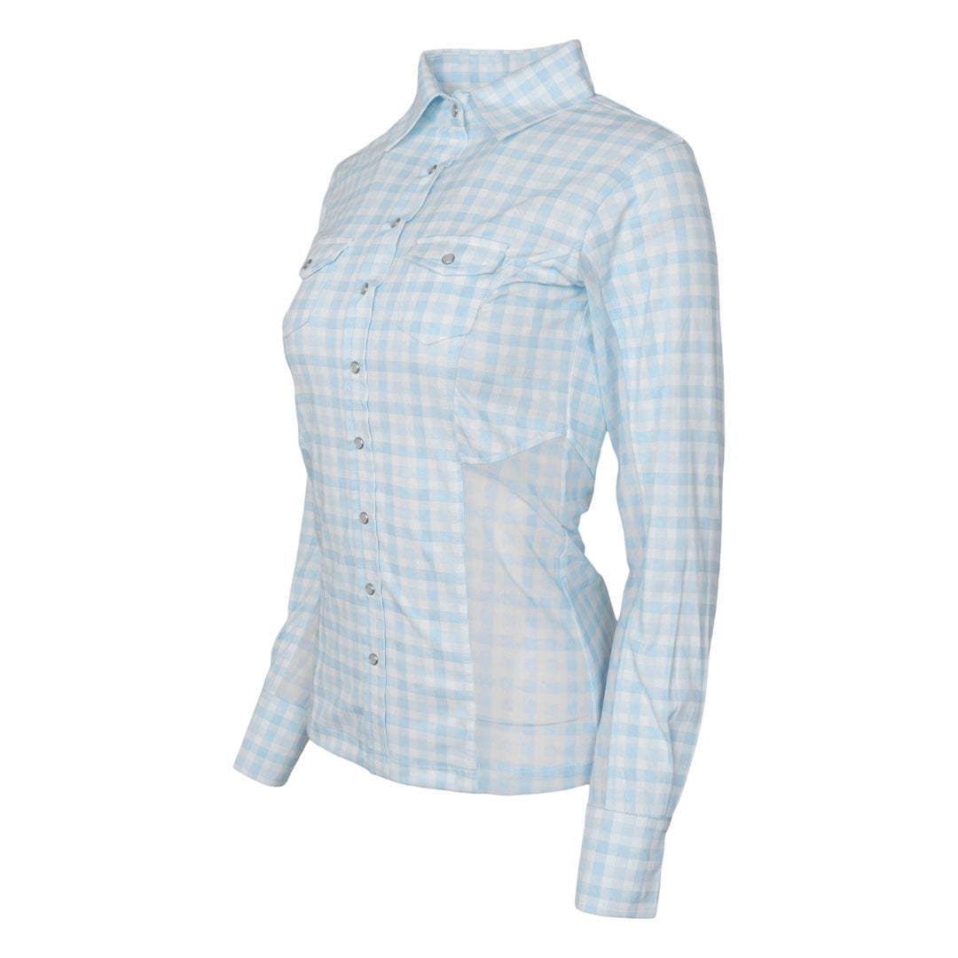 Dapplebay Ladies Gingham Button Down Western Shirt