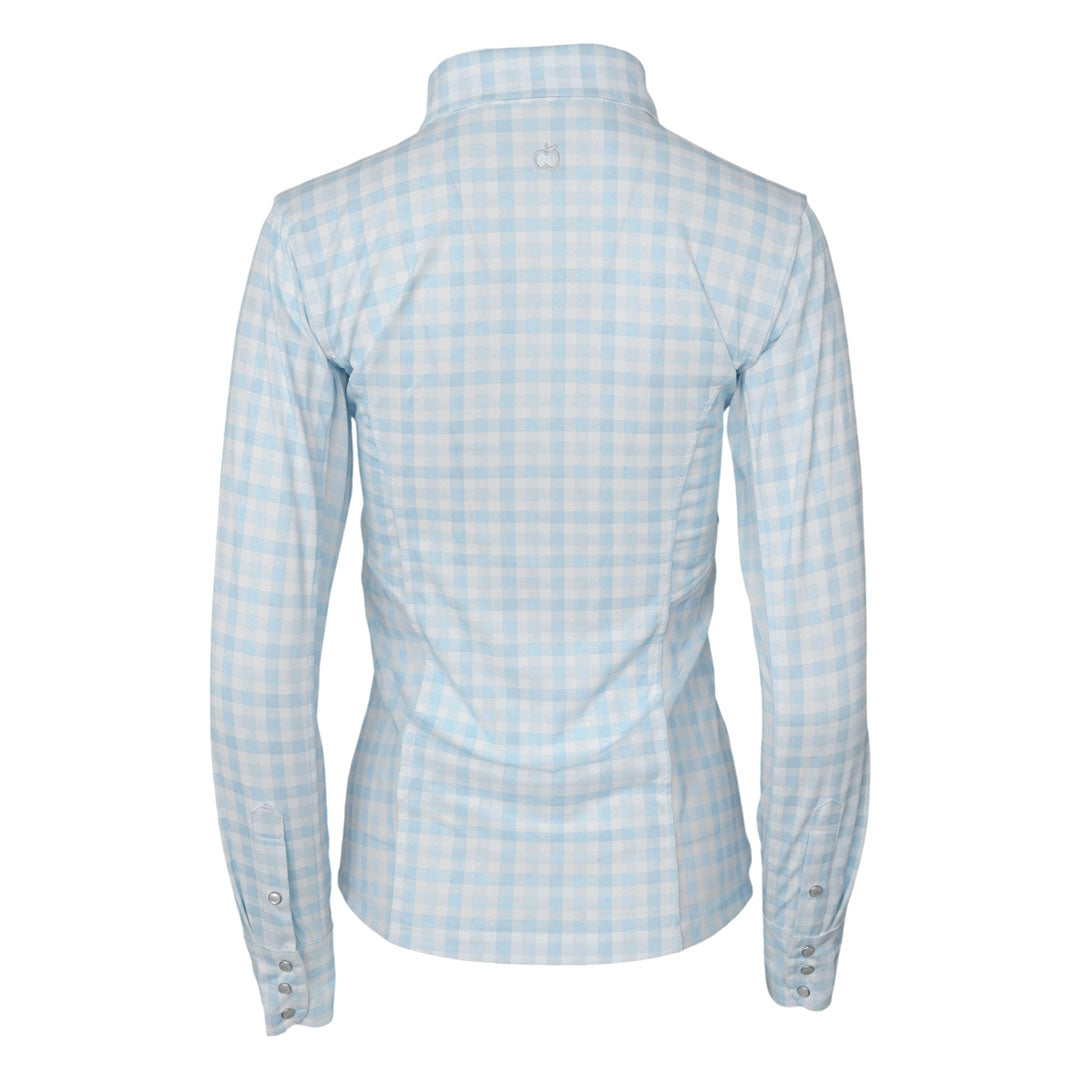 Dapplebay Ladies Gingham Button Down Western Shirt