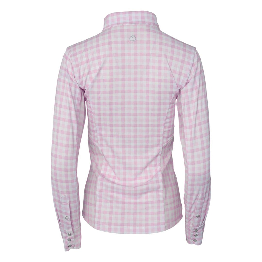 Dapplebay Ladies Gingham Button Down Western Shirt
