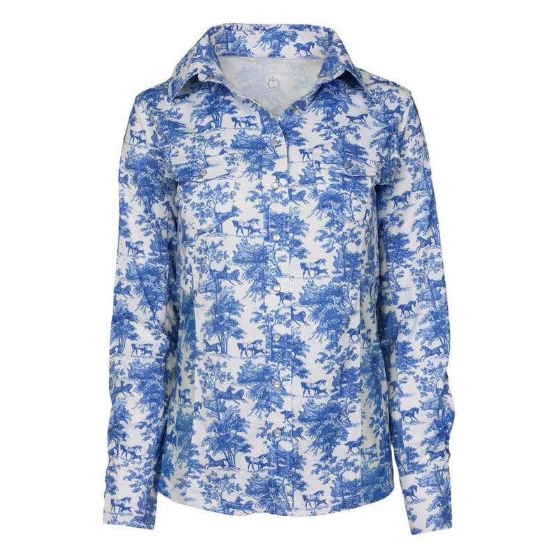 Dapplebay Ladies Equestrian Toile Button Western Shirt