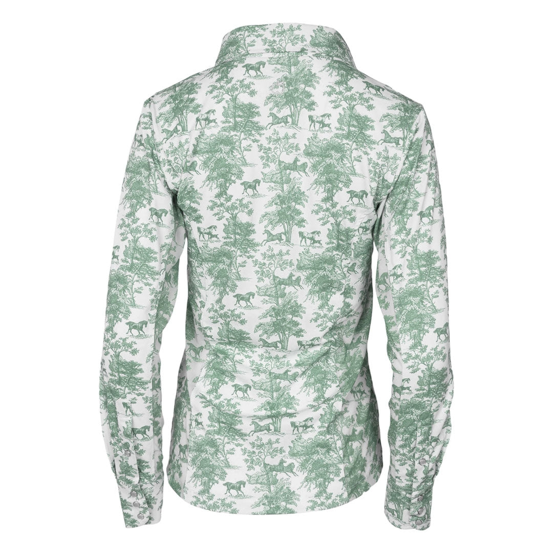 Dapplebay Ladies Equestrian Toile Button Western Shirt