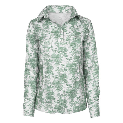 Dapplebay Ladies Equestrian Toile Button Western Shirt