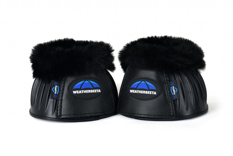 Weatherbeeta Tough-Tec Prime Fleece Trim Rubber Bell Boots