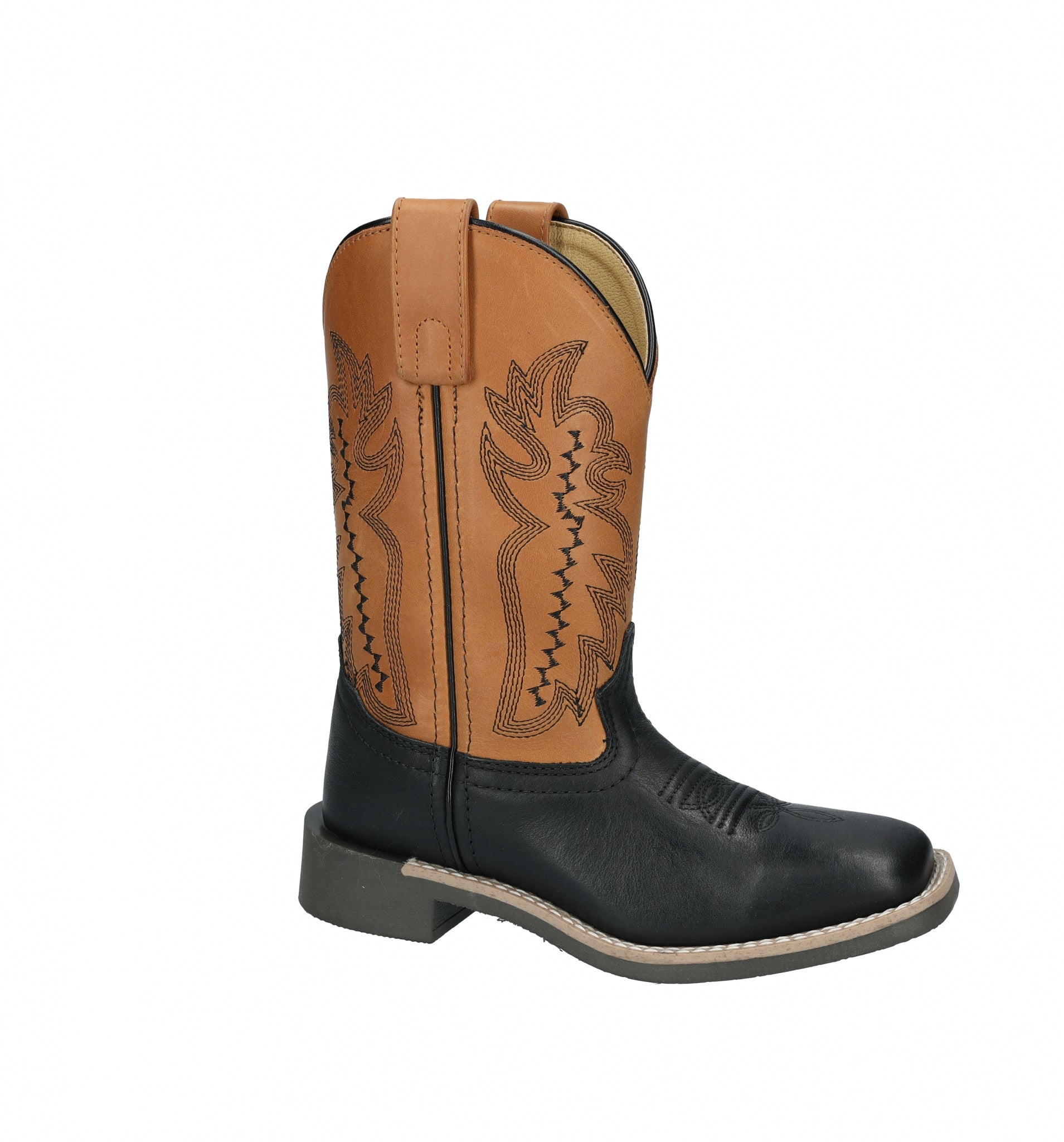 Smoky Mountain Childs Garrett Square Toe Leather Boots