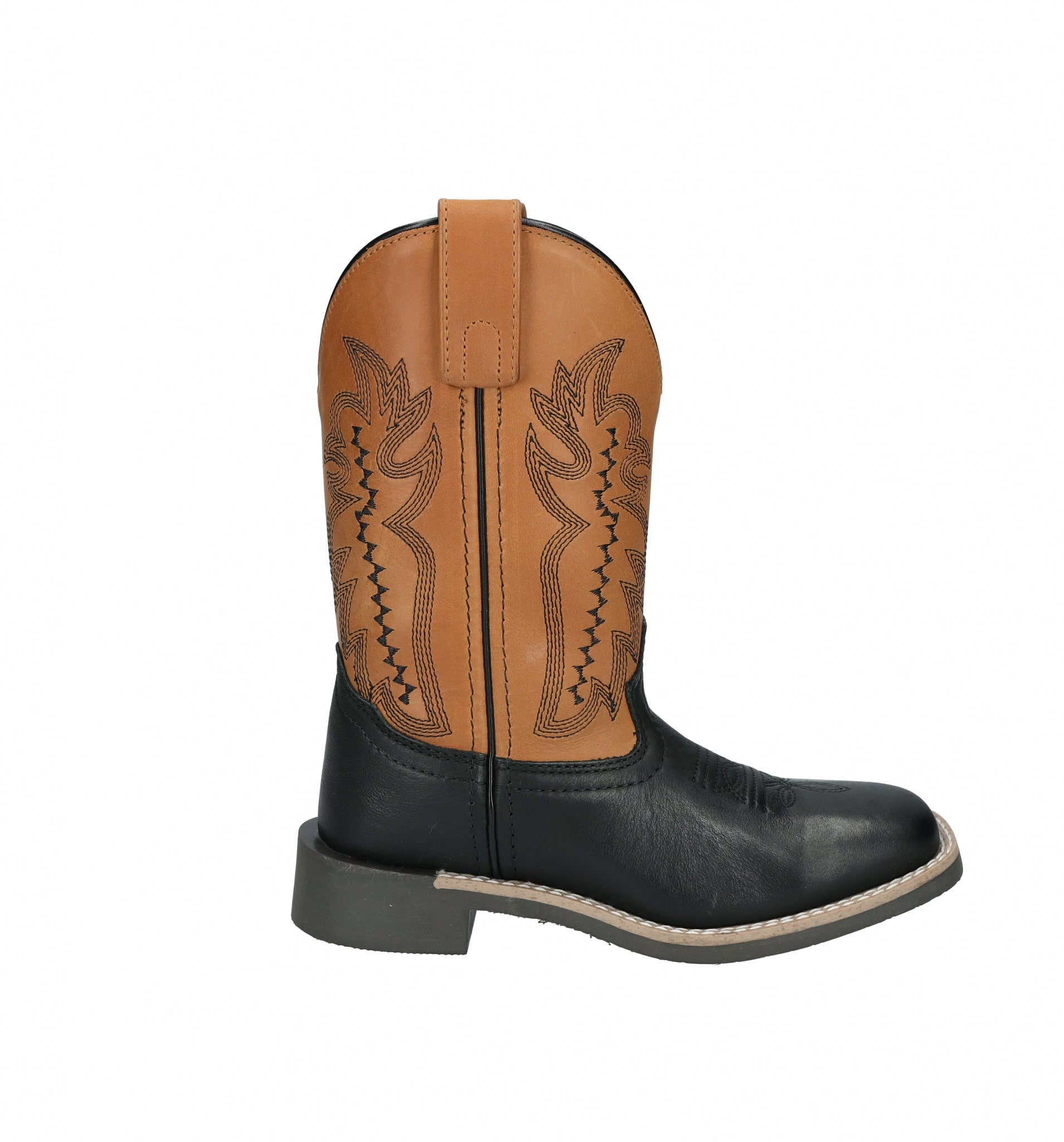 Smoky Mountain Childs Garrett Square Toe Leather Boots