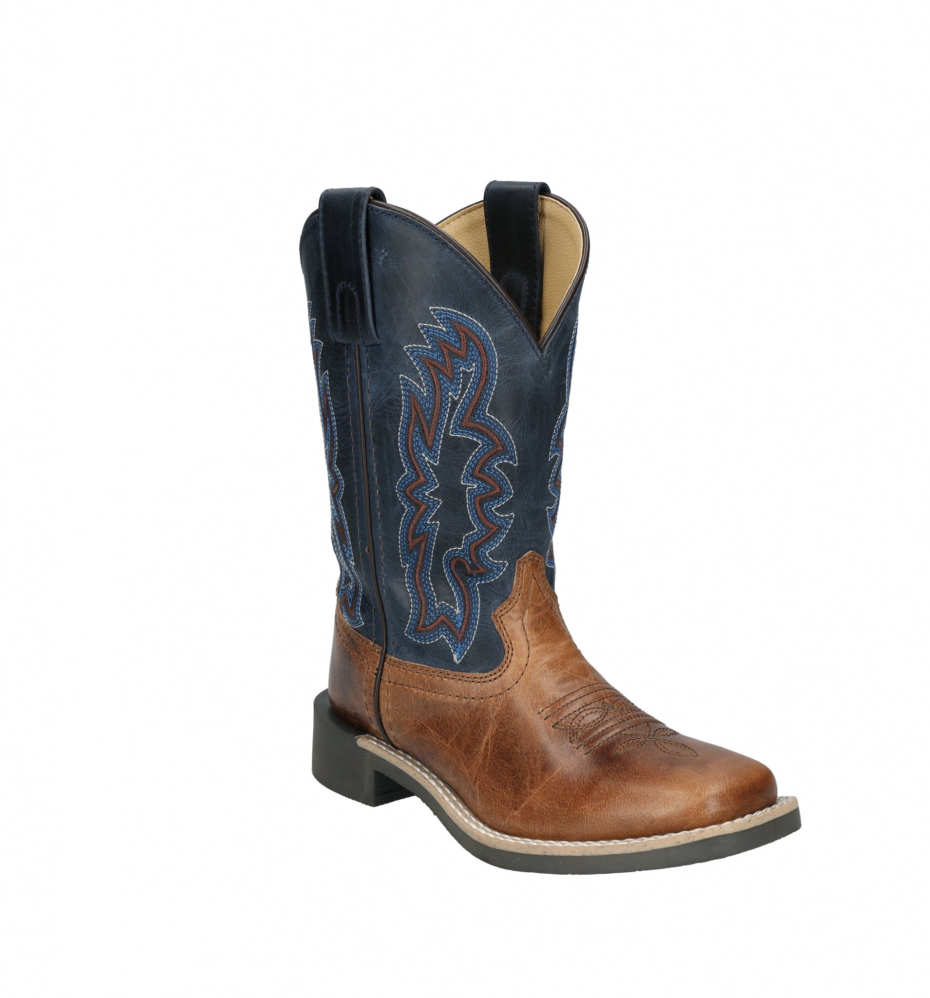 Smoky Mountain Youth Rustler Square Toe Leather Boots