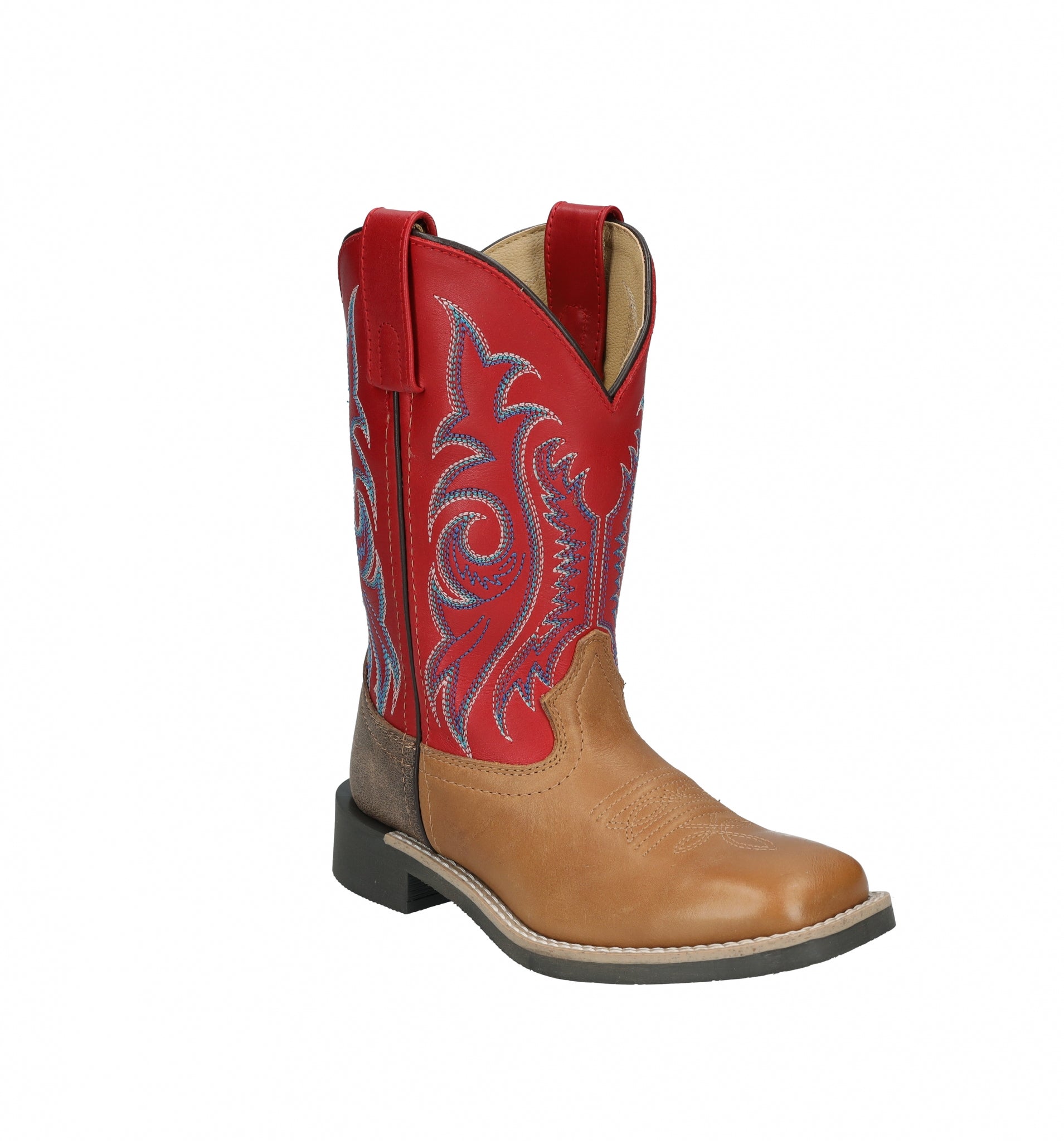 Smoky Mountain Childs Barrett Square Toe Leather Boots