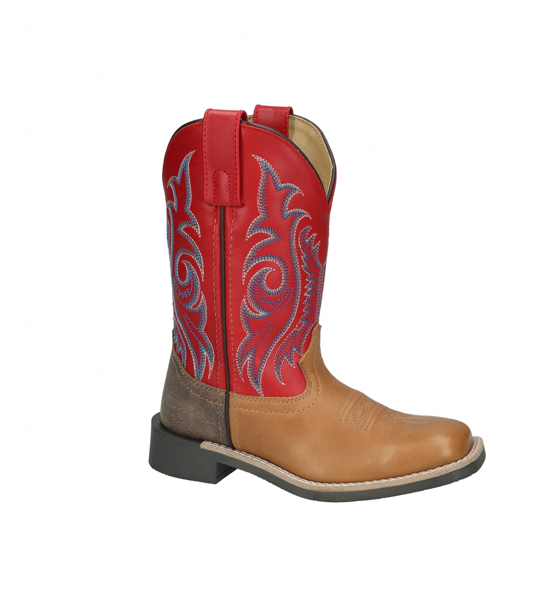 Smoky Mountain Childs Barrett Square Toe Leather Boots