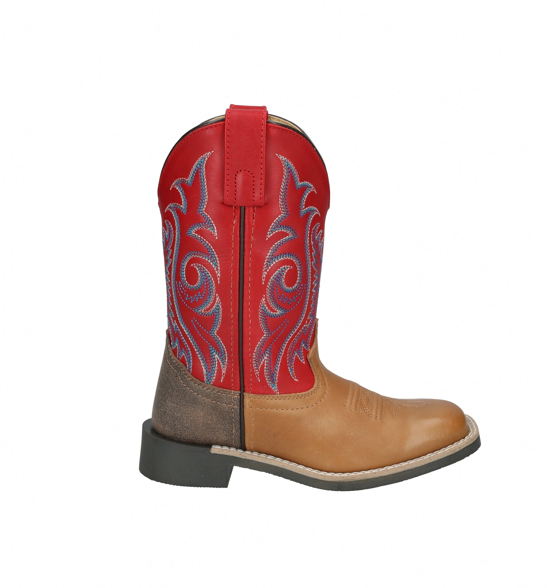 Smoky Mountain Childs Barrett Square Toe Leather Boots