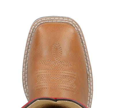 Smoky Mountain Childs Barrett Square Toe Leather Boots