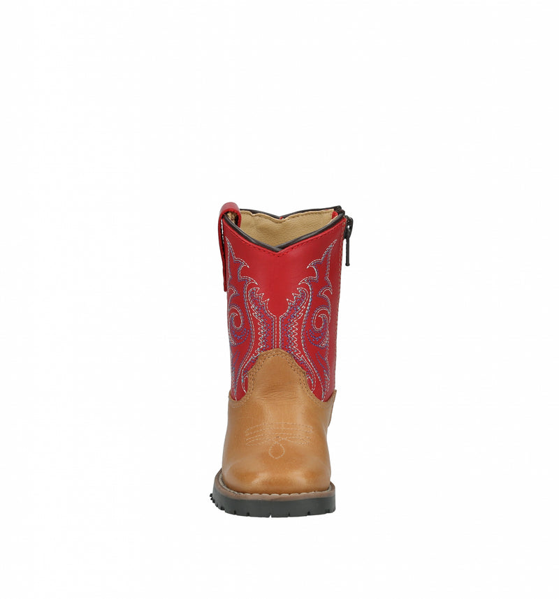 Smoky Mountain Toddler Barrett Square Toe Leather Boots