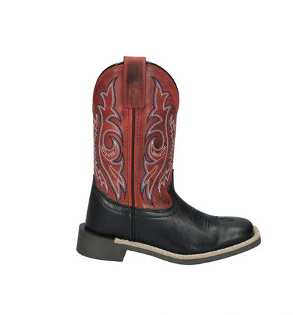 Smoky Mounatin Childs Barrett Square Toe Leather Boots