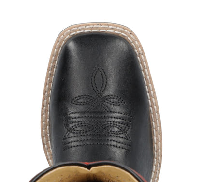 Smoky Mounatin Childs Barrett Square Toe Leather Boots