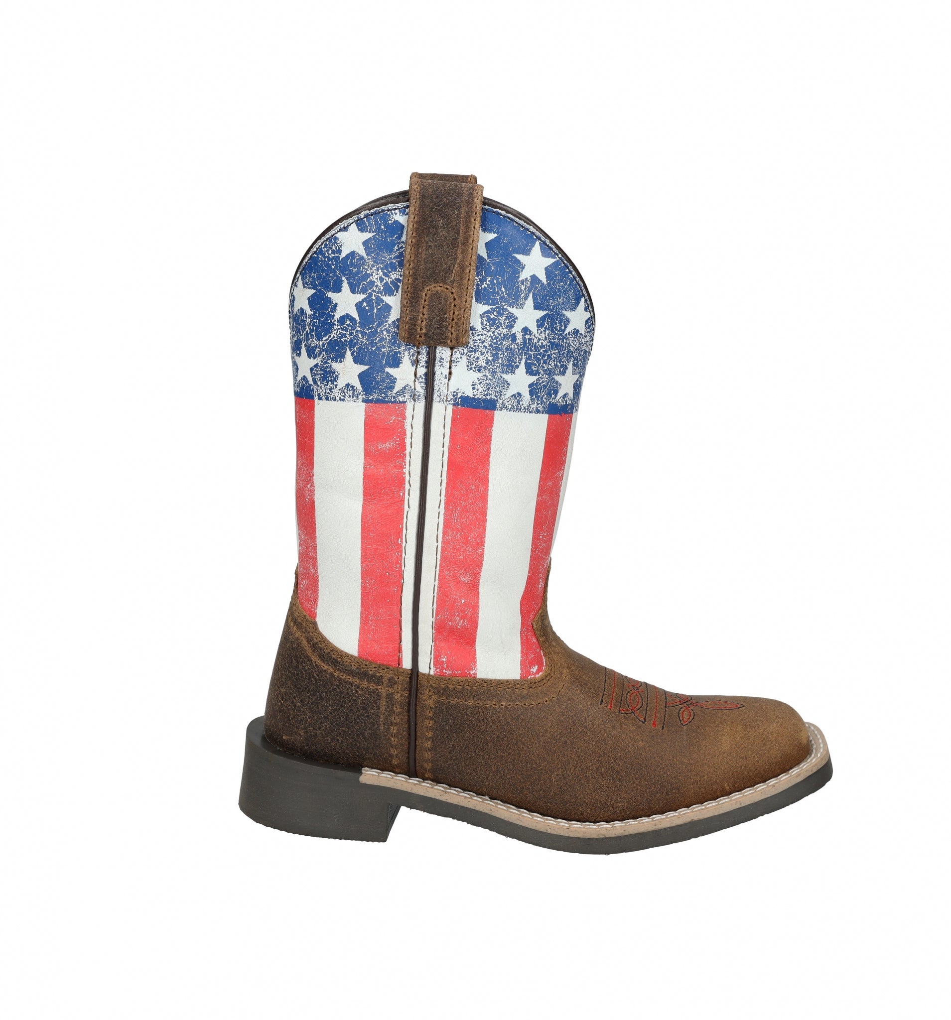 Smoky Mountain Childs Old Glory Square Toe Leather Boots
