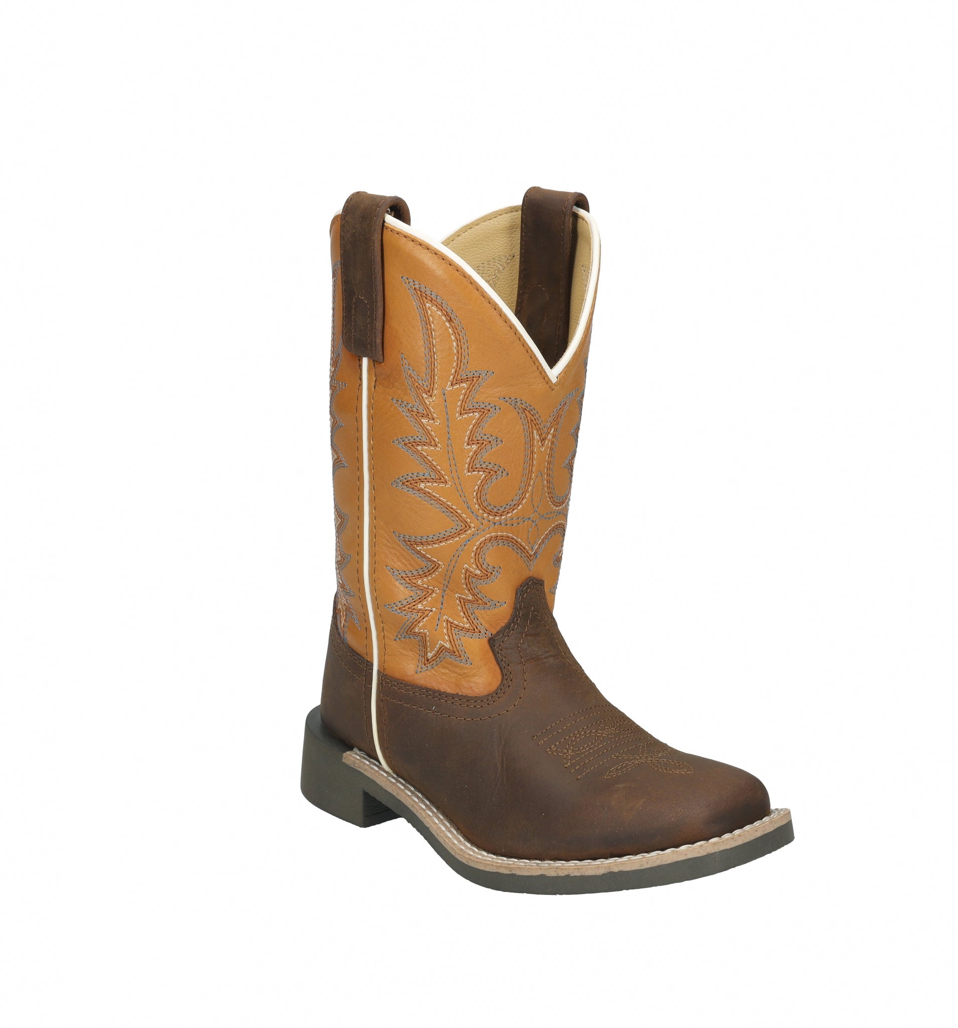 Smoky Mountain Childs Adobe Square Toe Leather Boots