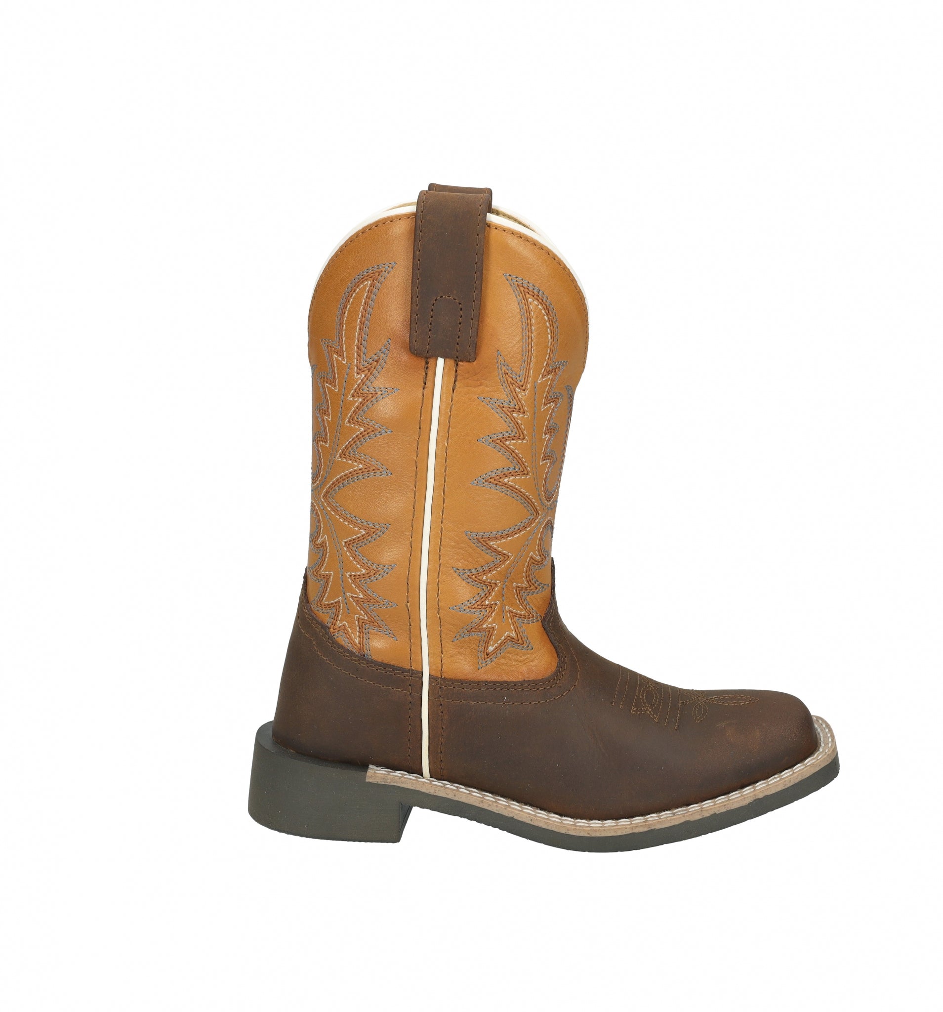 Smoky Mountain Youth Adobe Square Toe Leather Boots