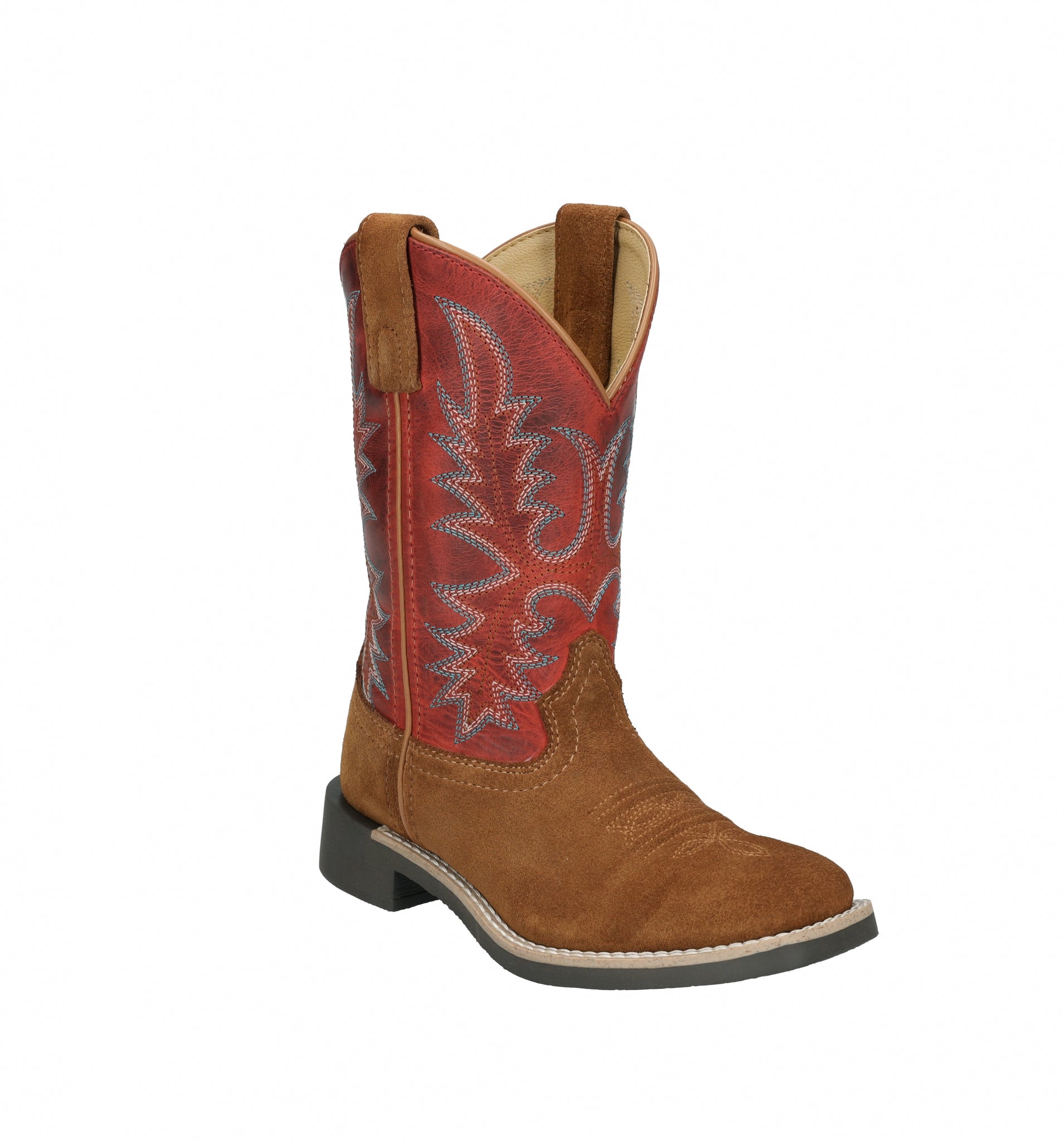 Smoky Mountain Childs Briscoe Square Toe Leather Boots