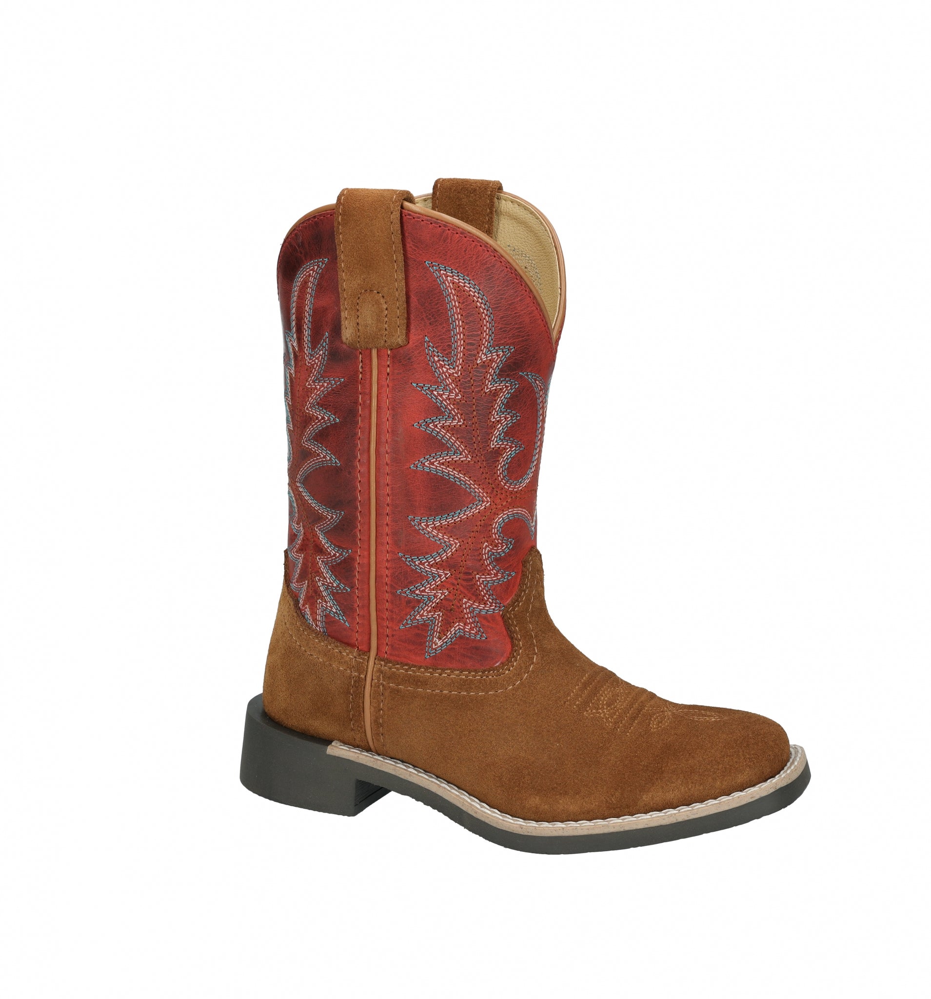 Smoky Mountain Childs Briscoe Square Toe Leather Boots