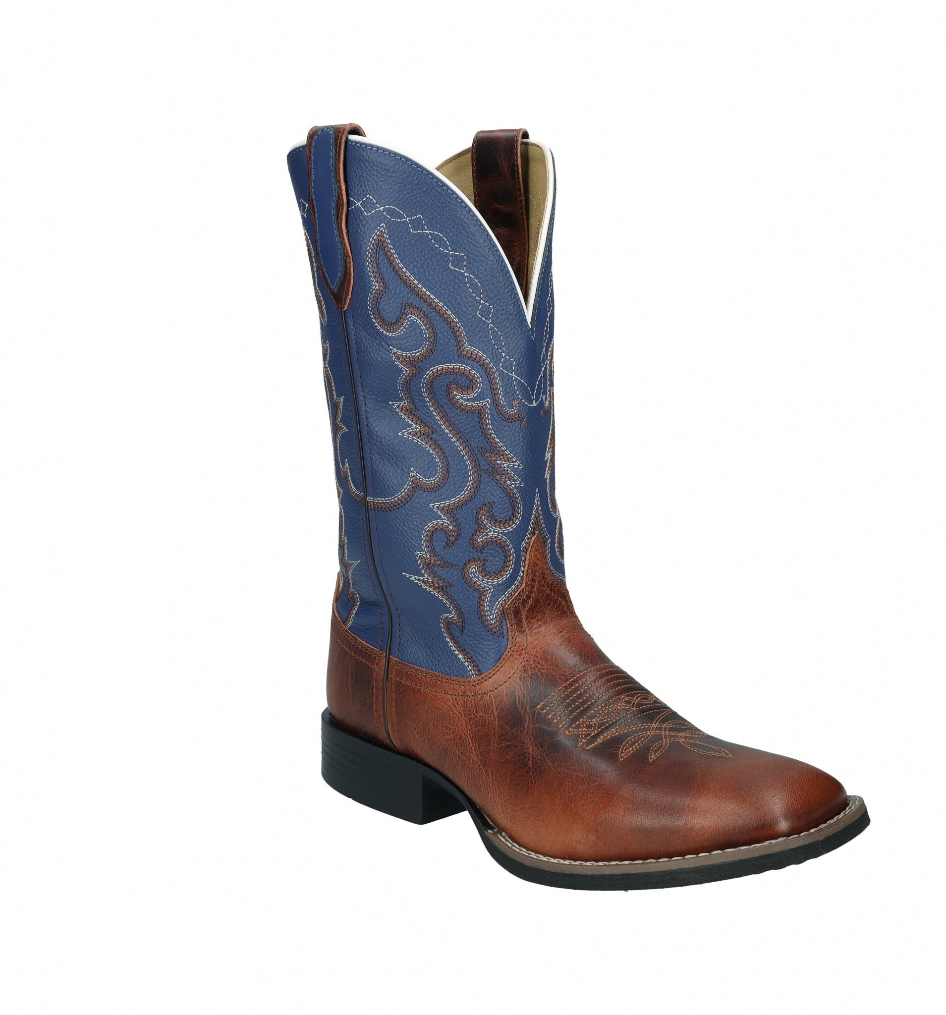 Smoky Mountain Mens Houston Square Toe Leather Boots