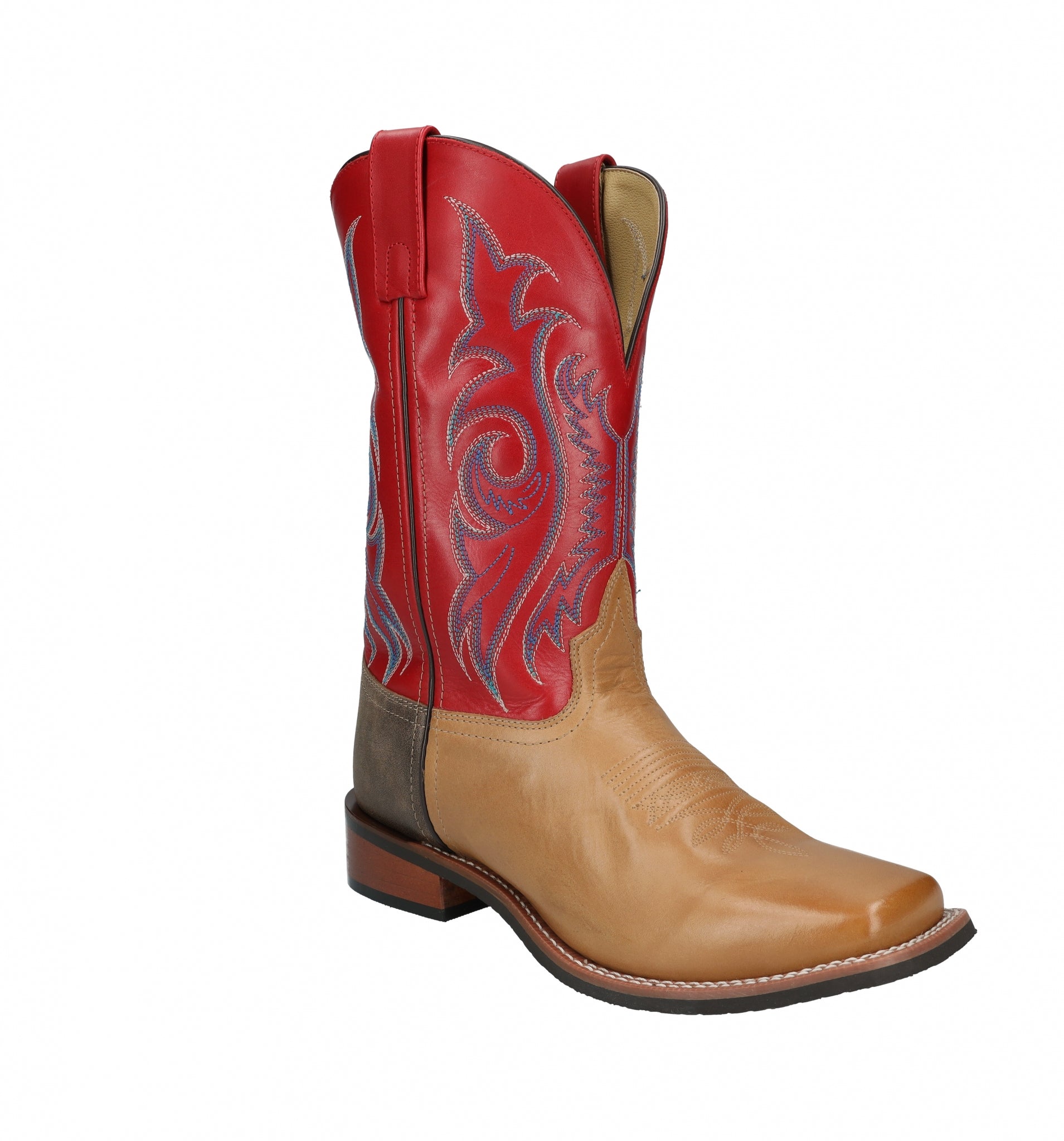 Smoky Mountain Mens Barrett Square Toe Leather Boots