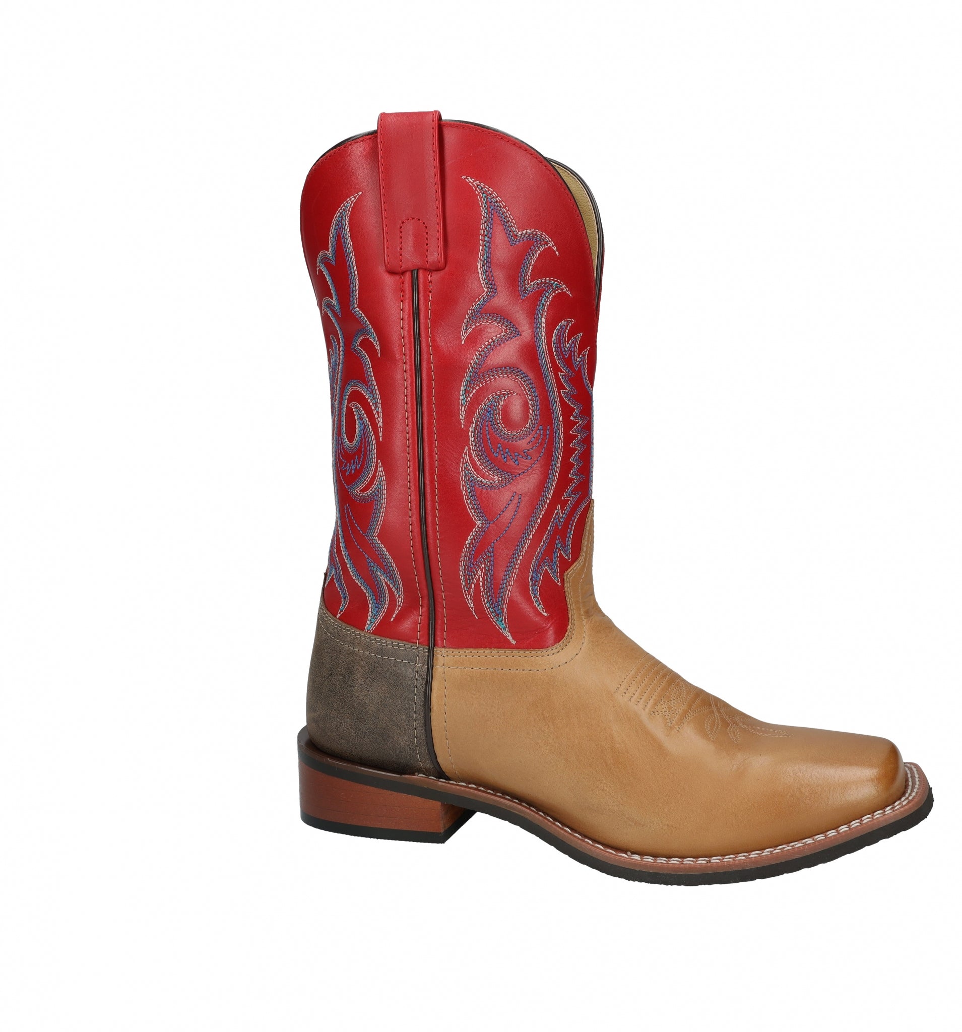Smoky Mountain Mens Barrett Square Toe Leather Boots