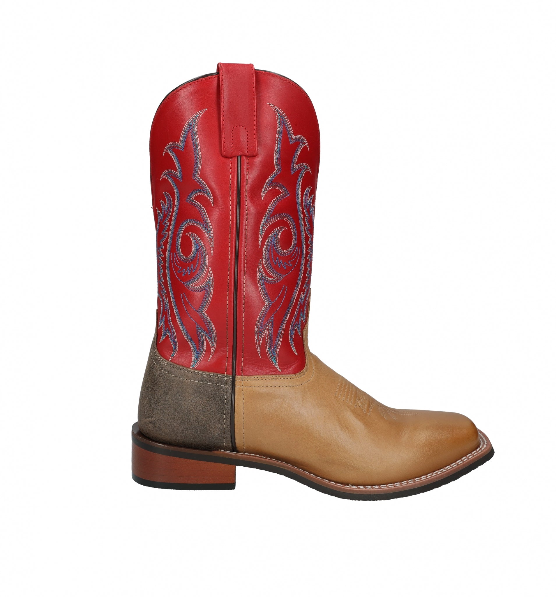 Smoky Mountain Mens Barrett Square Toe Leather Boots