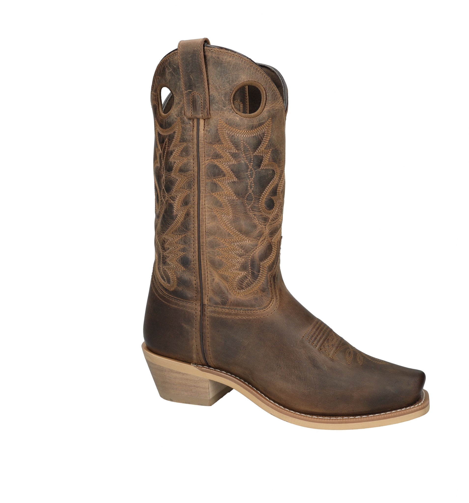 Smoky Mountain Mens Santa Fe Cutter Toe Leather Boots