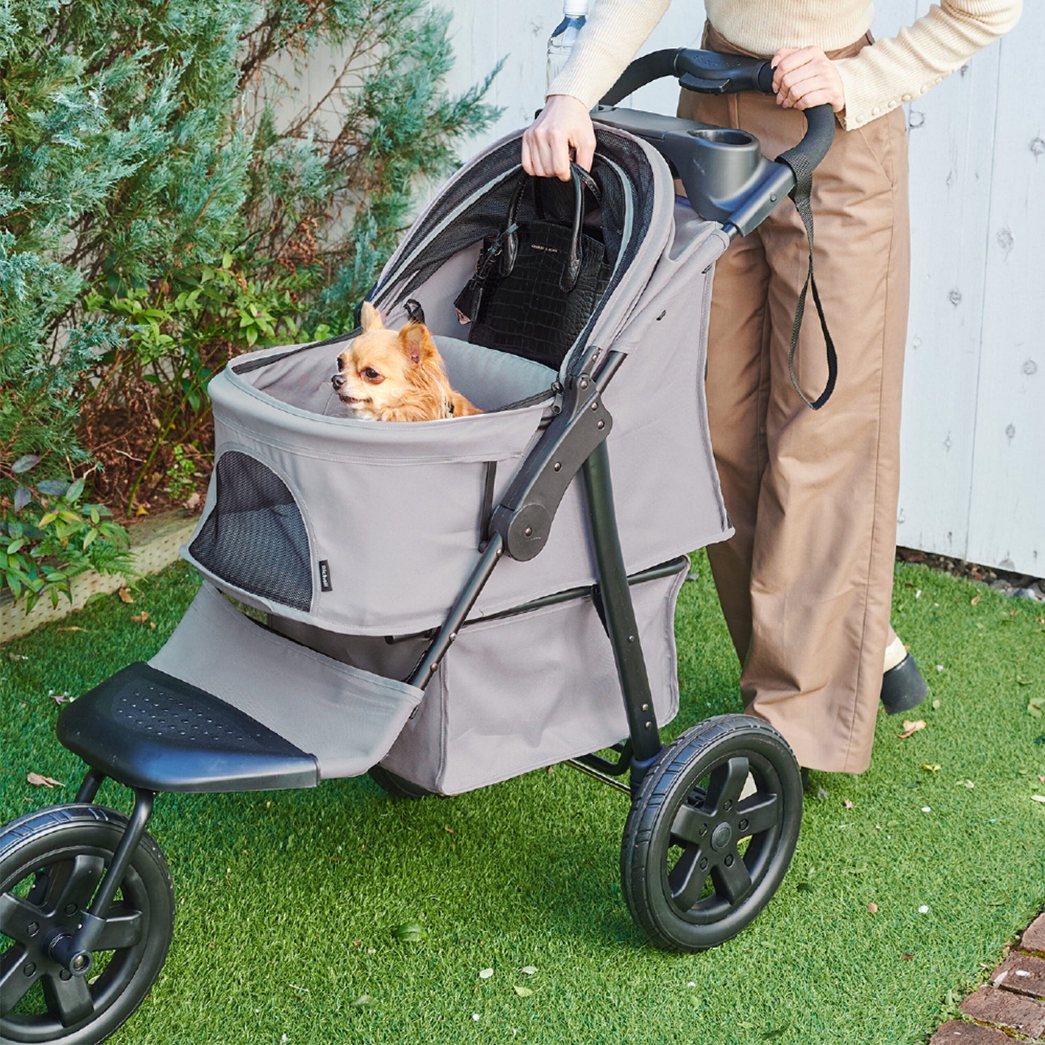 Richell Easy Collapsible Jogging Pet Stroller