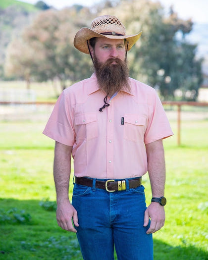 Outback Trading Mens Short Sleeve Moab Western Snap Bamboo Shirt