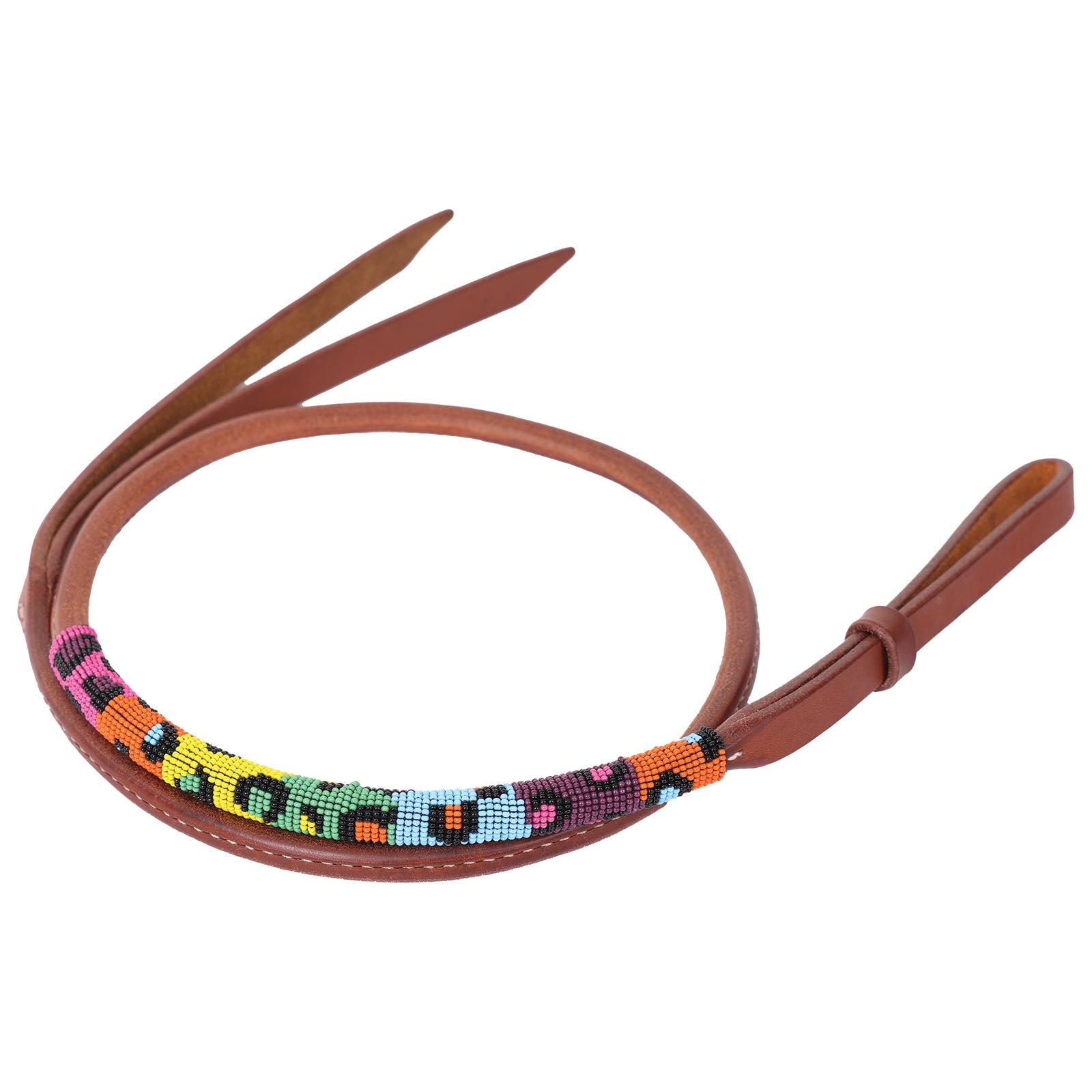Circle Y Rainbow Leopard Beaded Over & Under