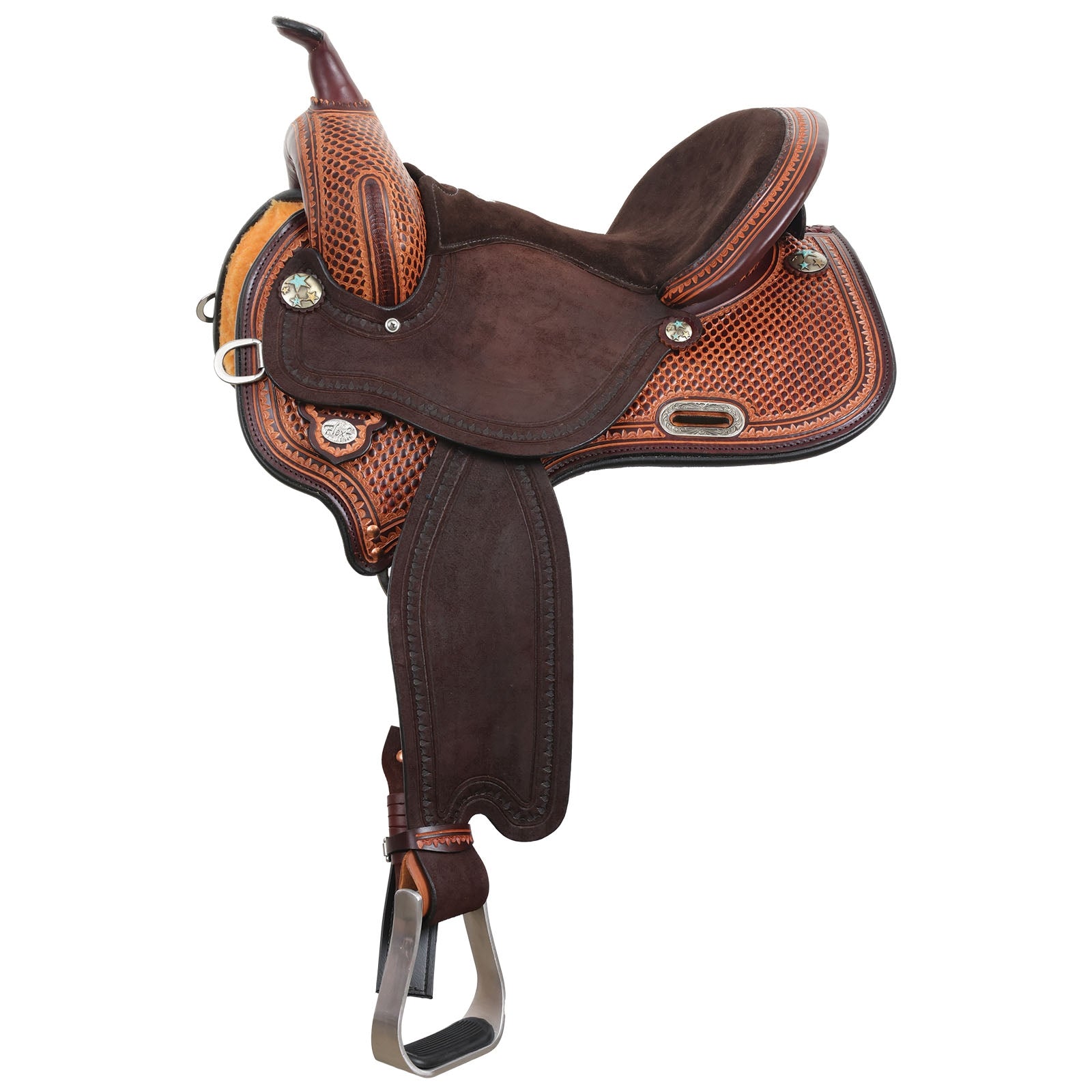 Circle Y KK Big Star Flex2 1/2 Combo Barrel Saddle