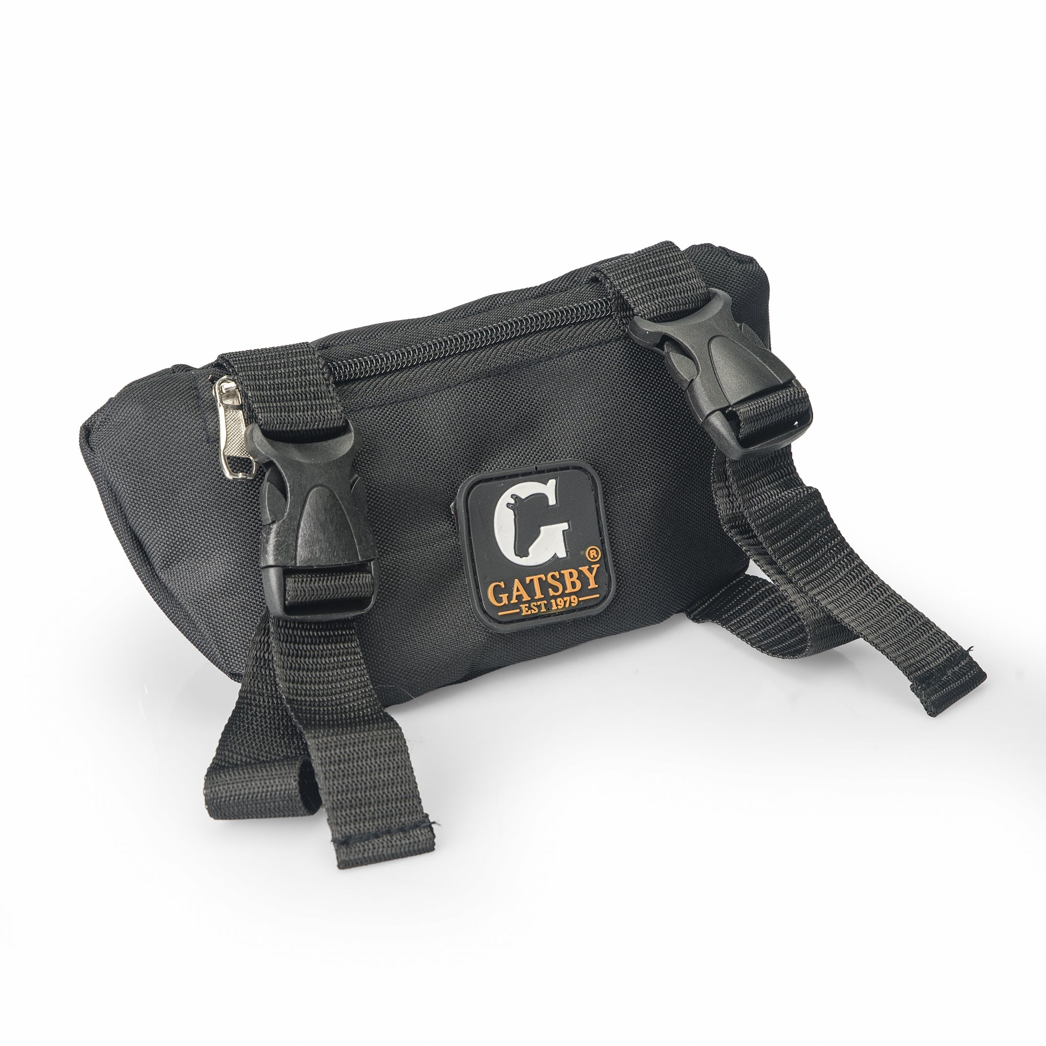 Gatsby Print Nylon Saddle Pouch