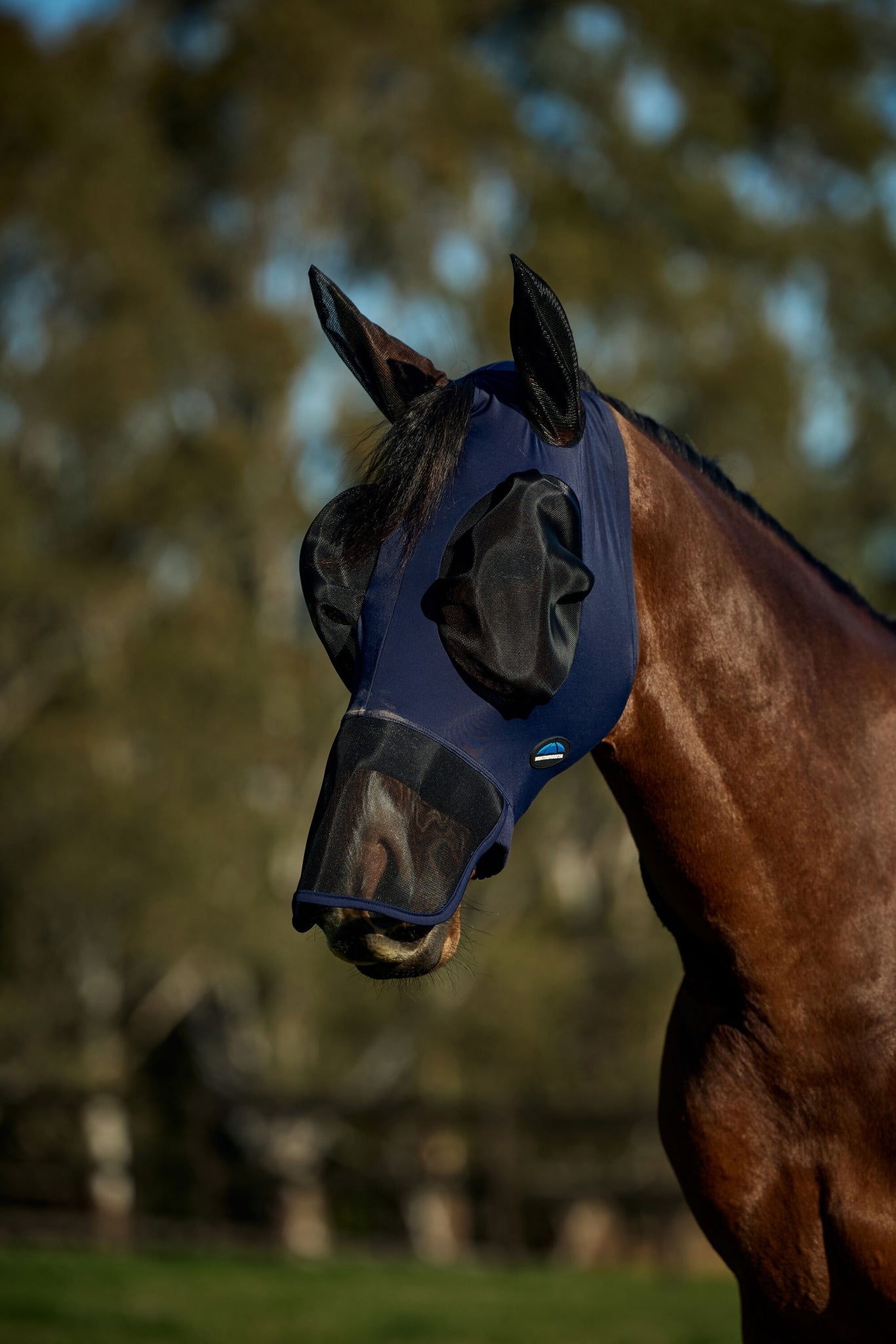 Weatherbeeta ComFiTec Luxe Stretch Fly Mask with Ears & Nose