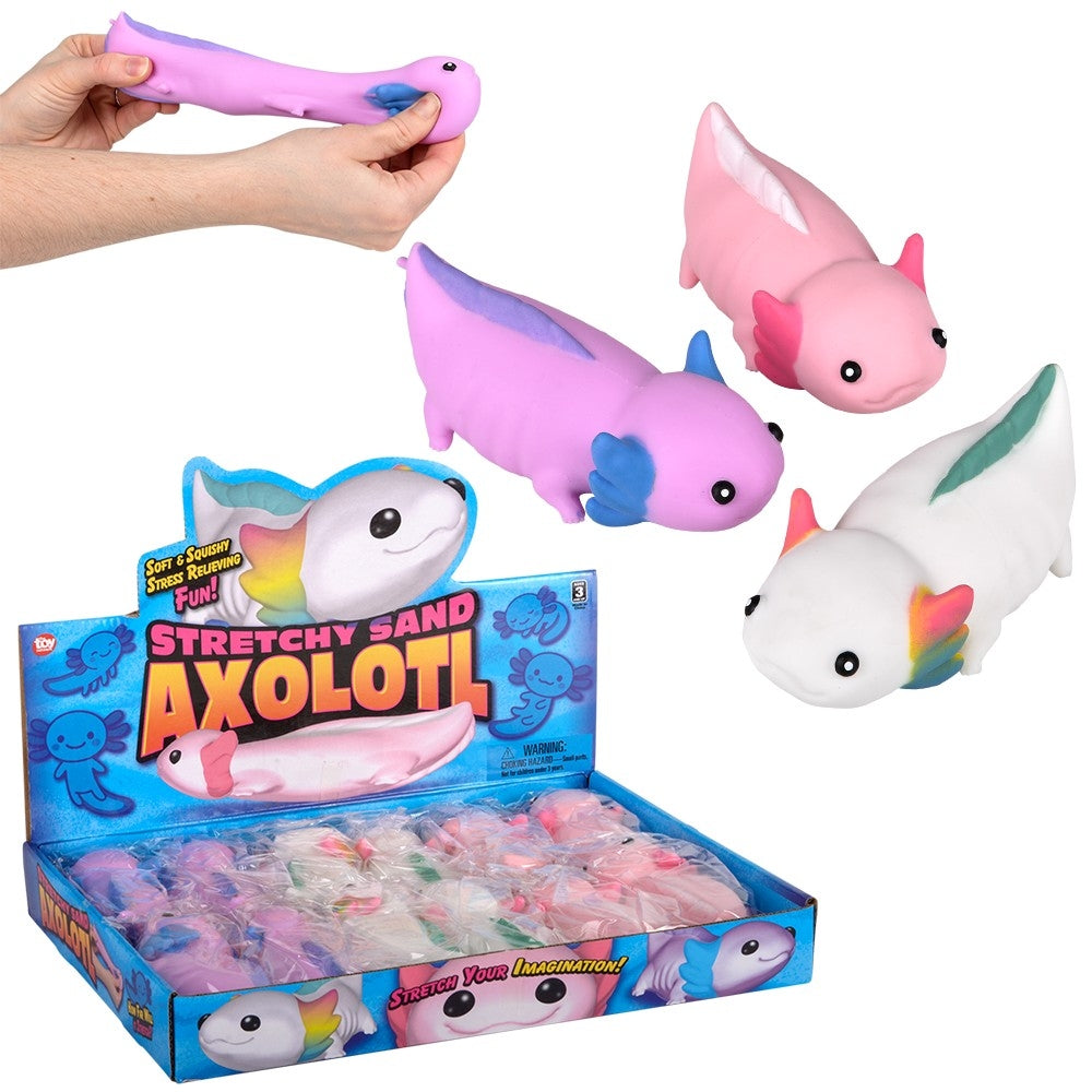 Stretch Squish Axolotl Fidget Toy