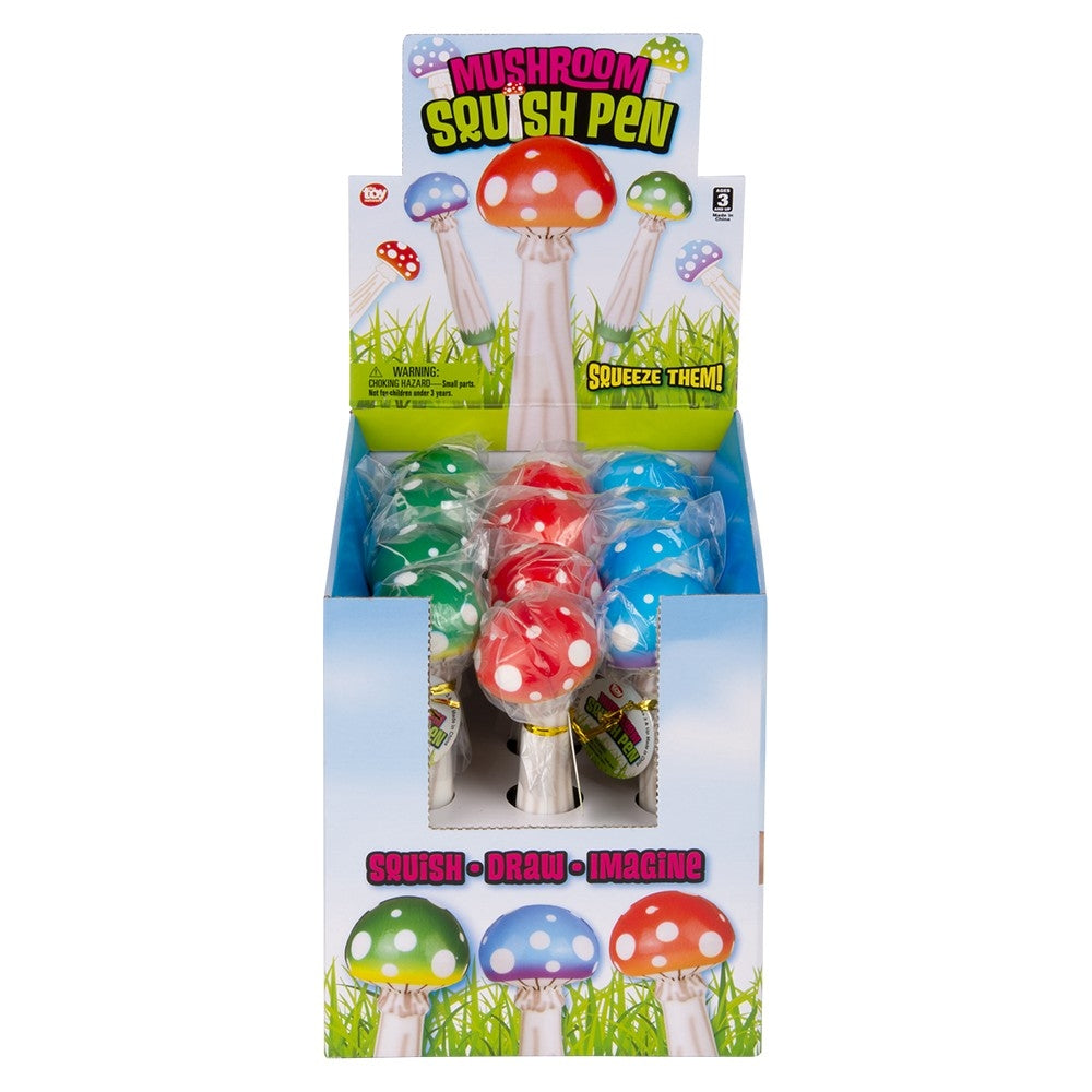 Squish Mushroom Fidget Toy Pen