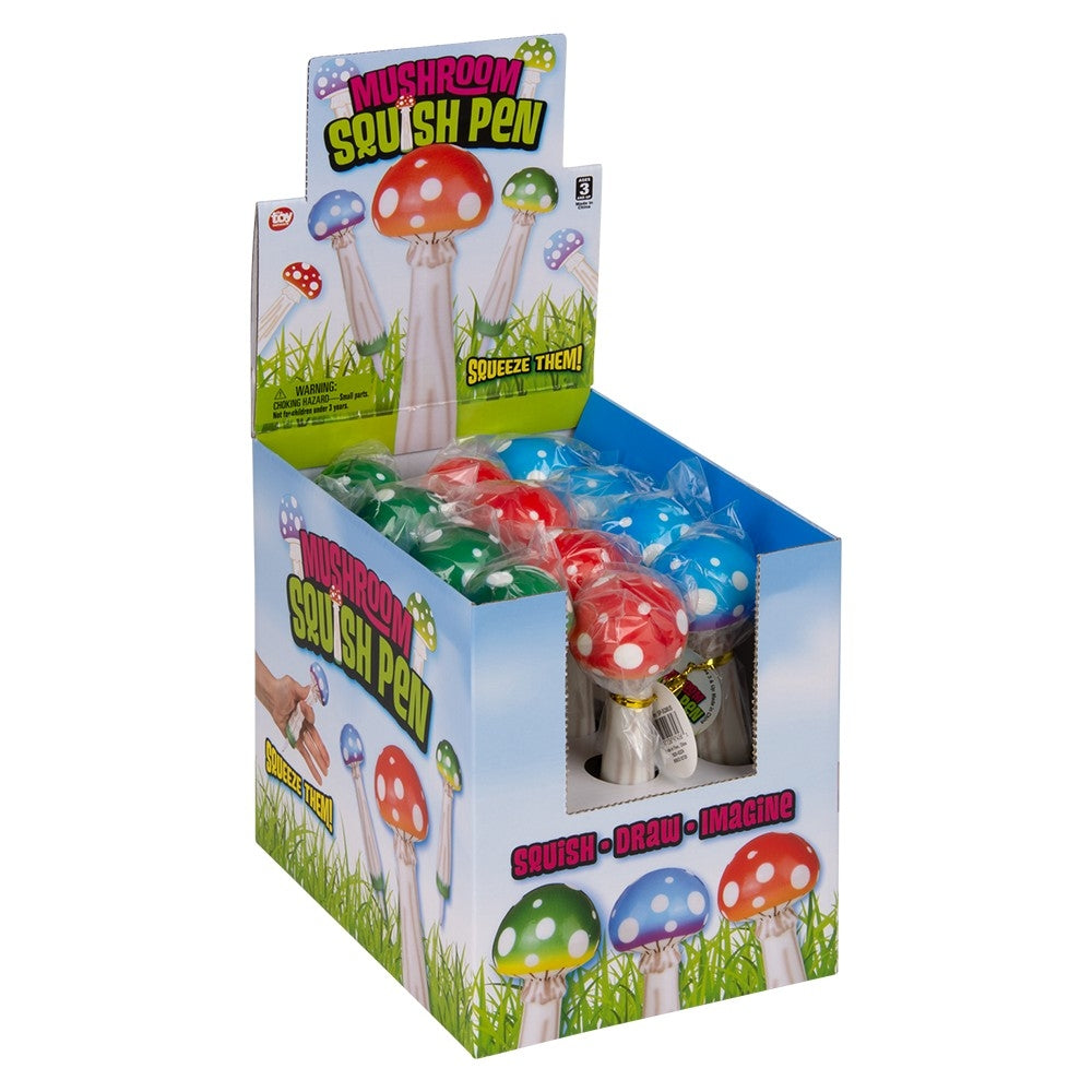 Squish Mushroom Fidget Toy Pen