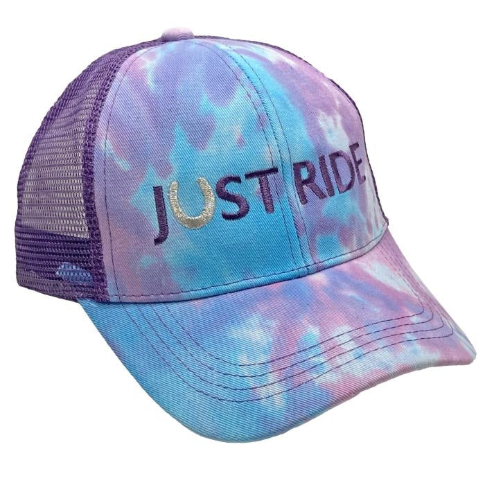 Just Ride Ponytail High Bun Trucker Cap