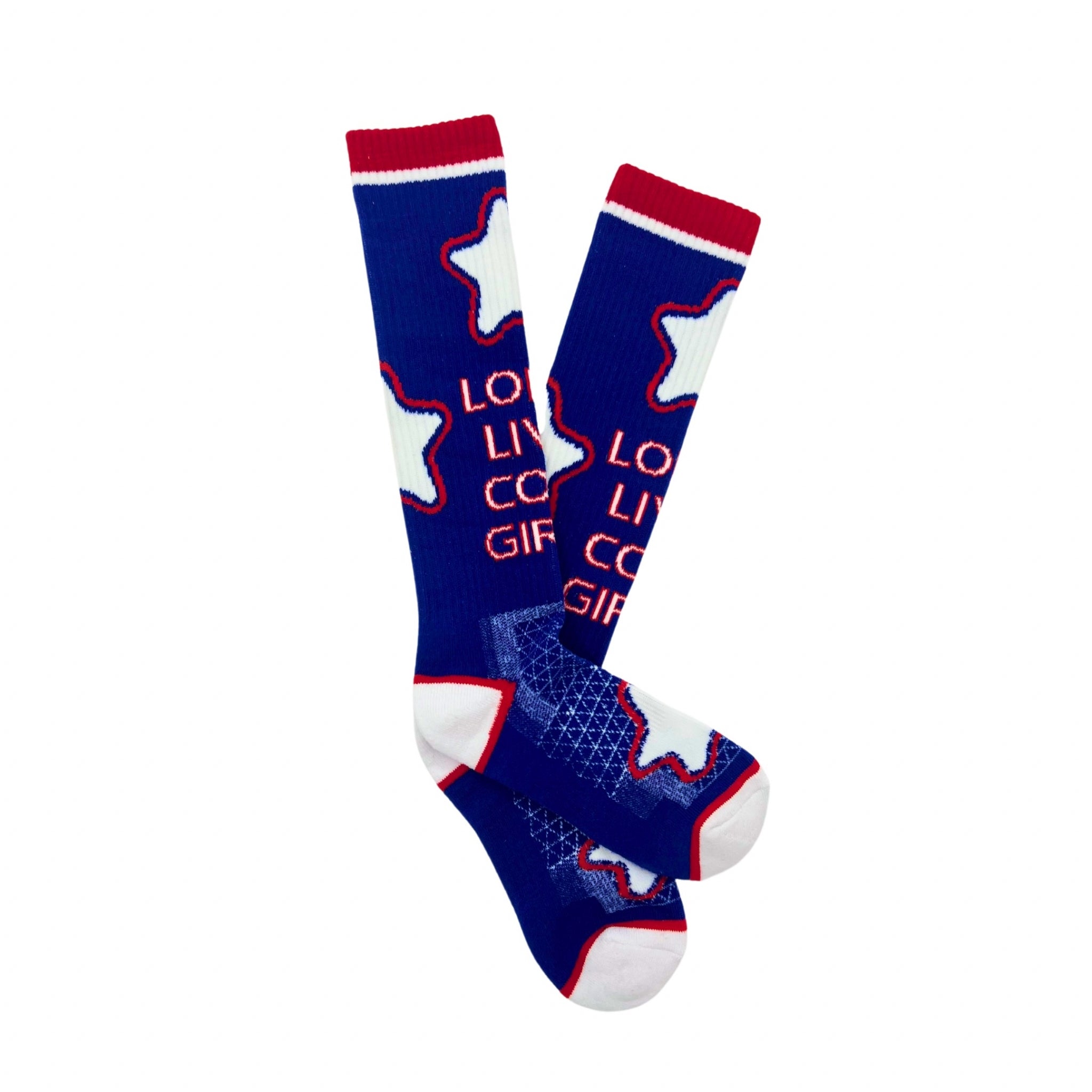 Lucky Chuck Long Live Cowgirls Socks