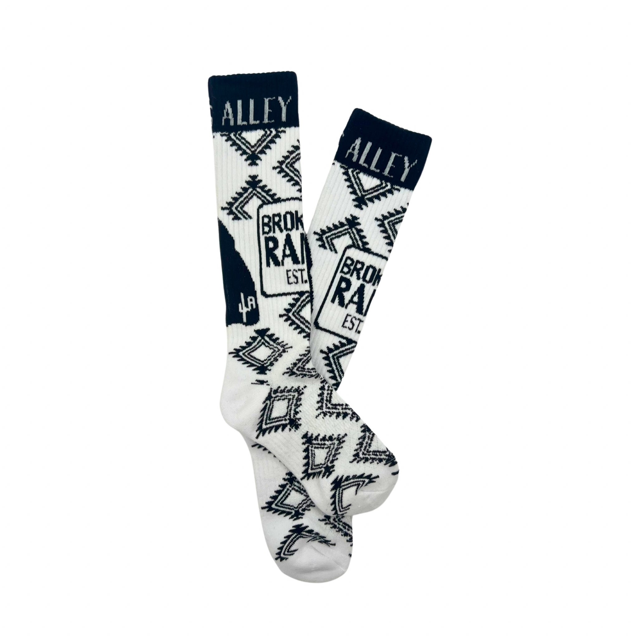 Lucky Chuck Cactus Alley Broke Ass Ranch Socks