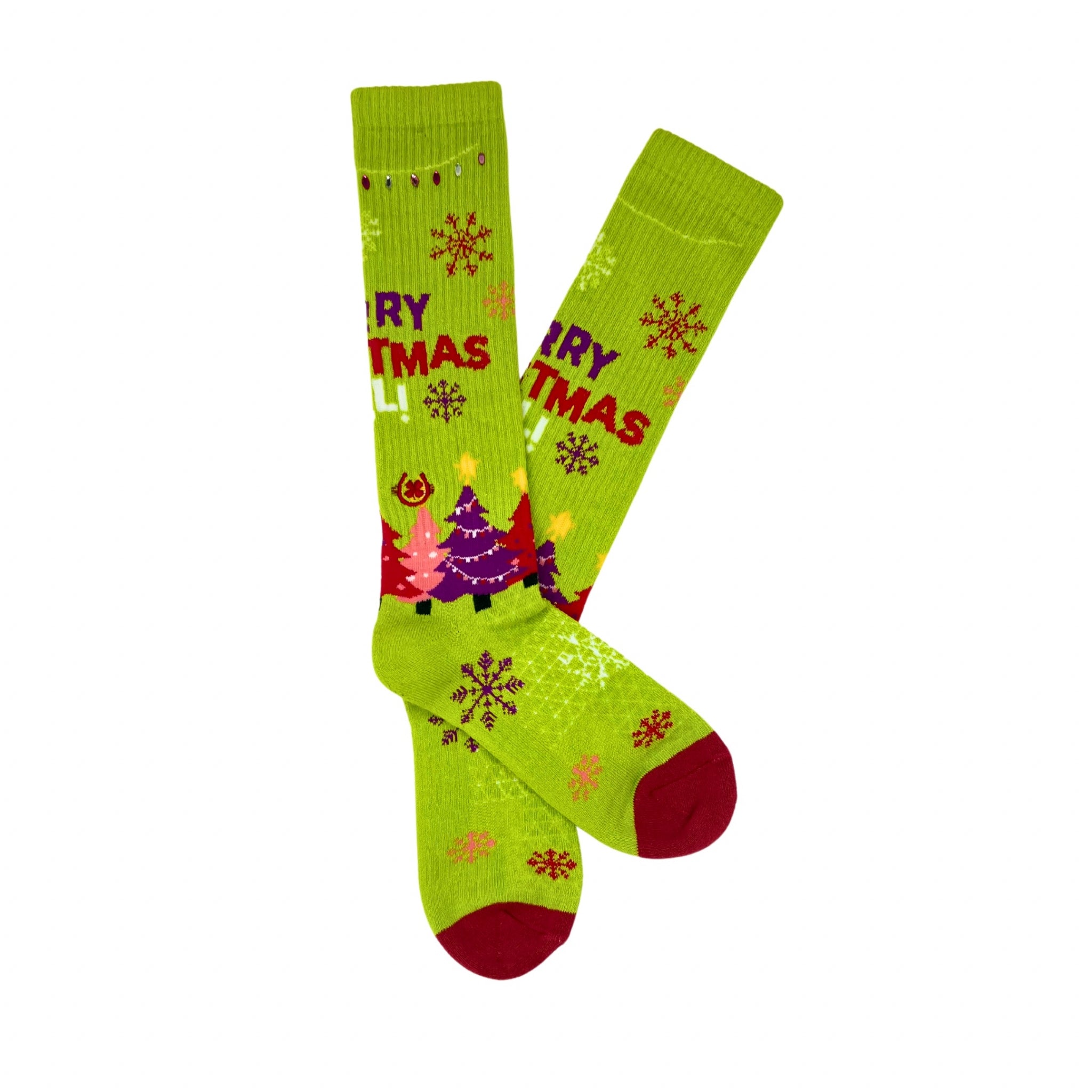Lucky Chuck Merry Christmas Ya'll Socks