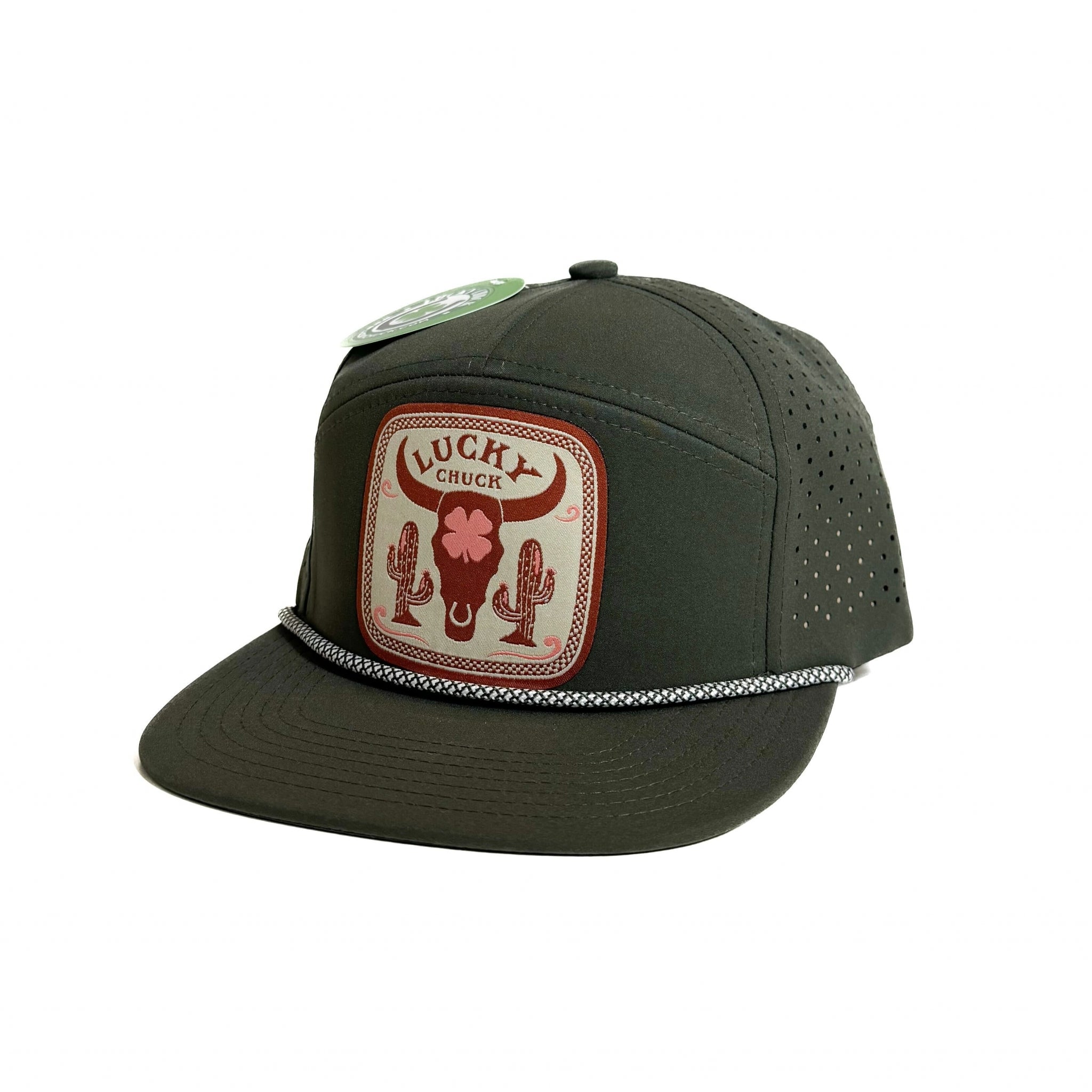 Lucky Chuck Desert Dreamer Patch 7 Panel Hat with Rope
