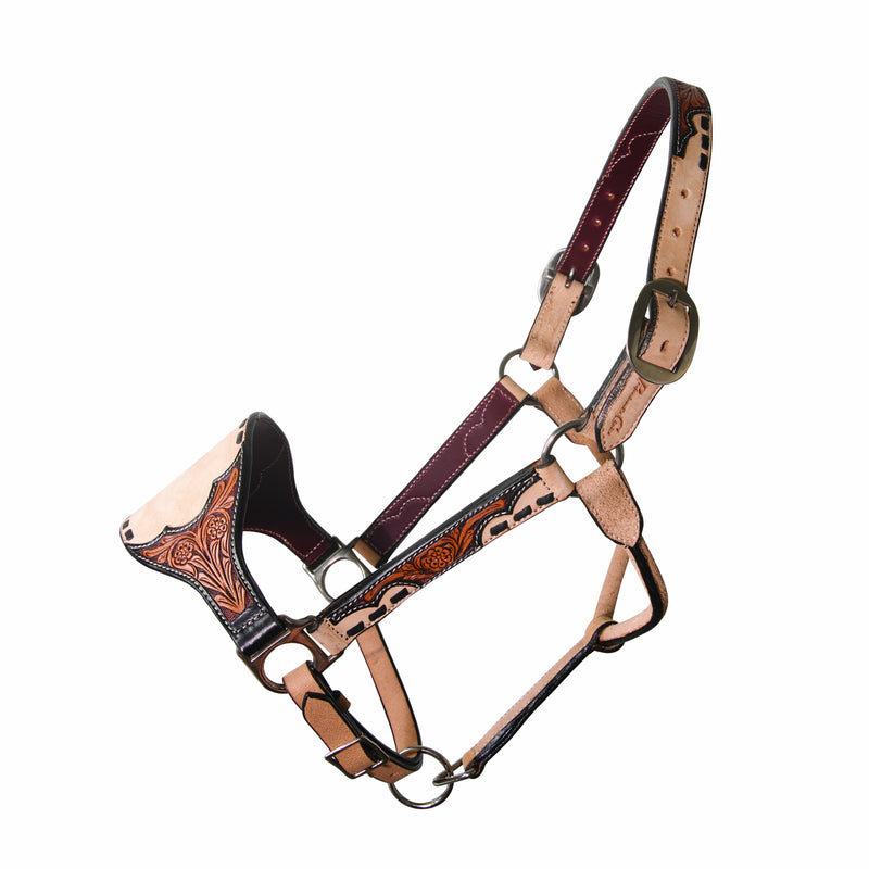 Professionals Choice Bronc Roughout Leather Halter